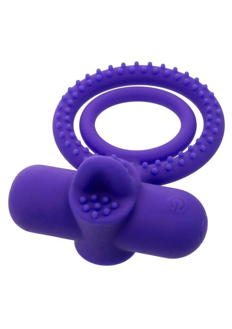 CalExotics Silicone Rechargeable Dual Climaxer Cock Ring - Buy At Luxury Toy X - Free 3-Day Shipping