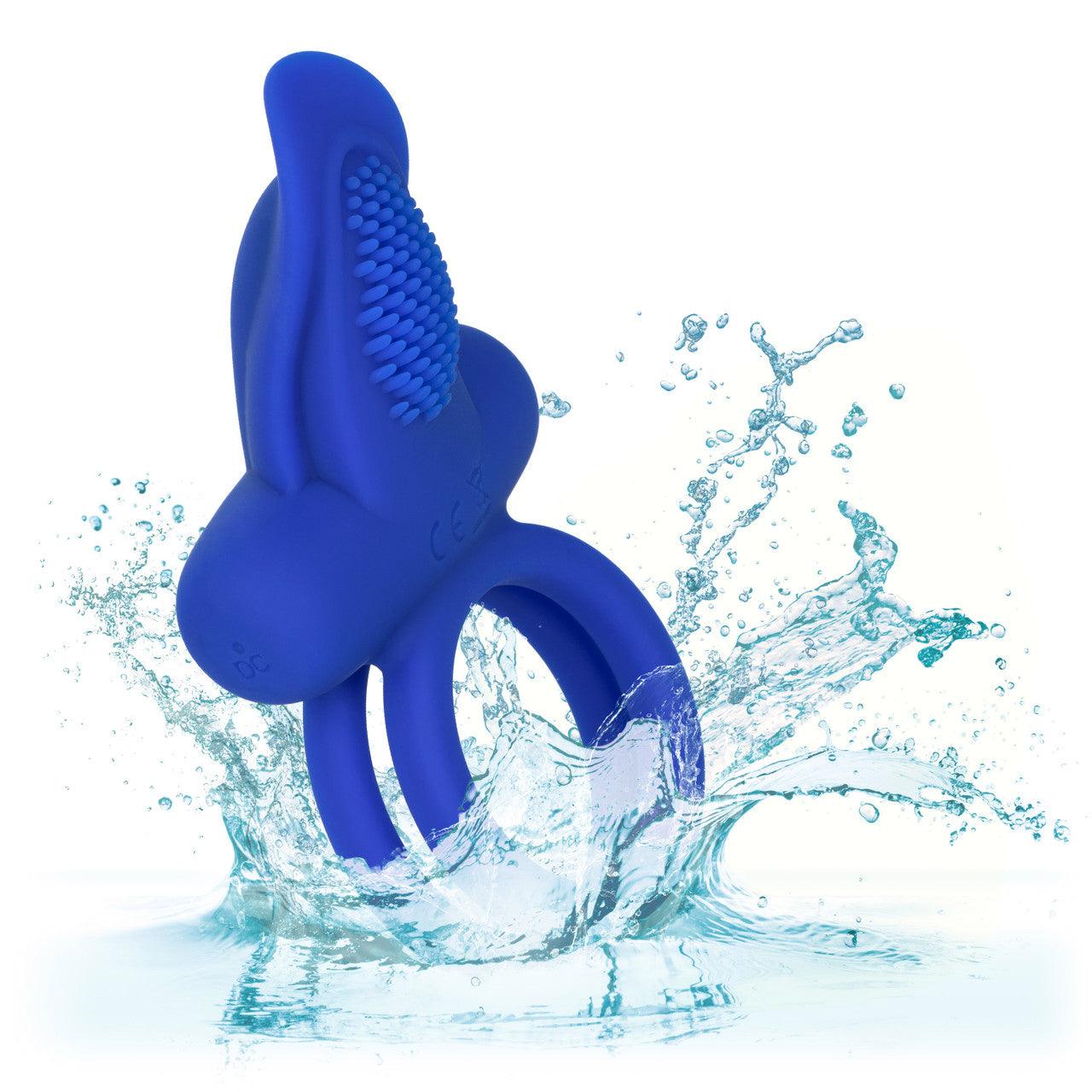 CalExotics Silicone Rechargeable Dual Pleasure Enhancer Cock Ring - Buy At Luxury Toy X - Free 3-Day Shipping
