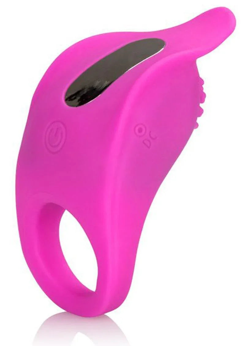 CalExotics Silicone Rechargeable Teasing Enhancer Cock Ring - Buy At Luxury Toy X - Free 3-Day Shipping