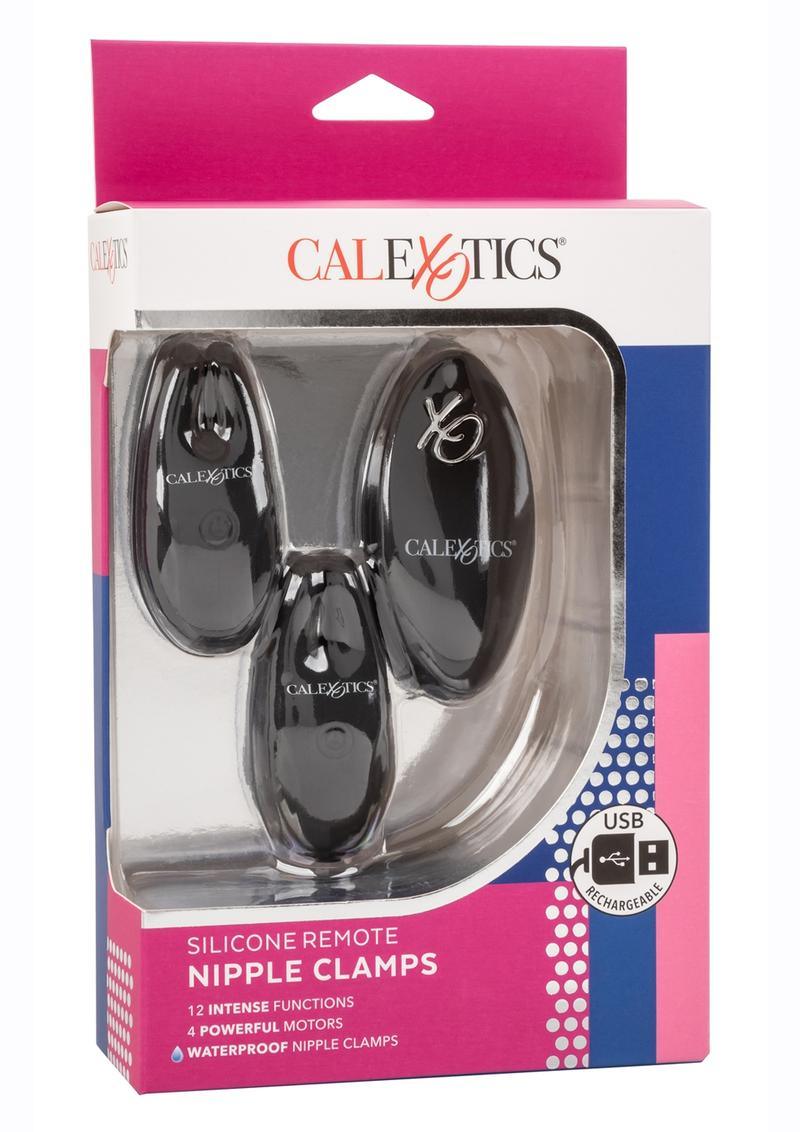CalExotics Silicone Remote Controlled Rechargeable Nipple Clamps - Buy At Luxury Toy X - Free 3-Day Shipping