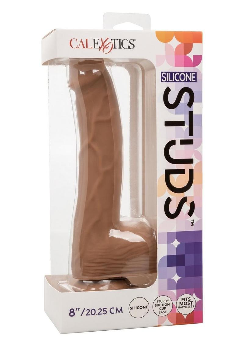CalExotics Silicone Studs Realistic Dildo 8in - Buy At Luxury Toy X - Free 3-Day Shipping
