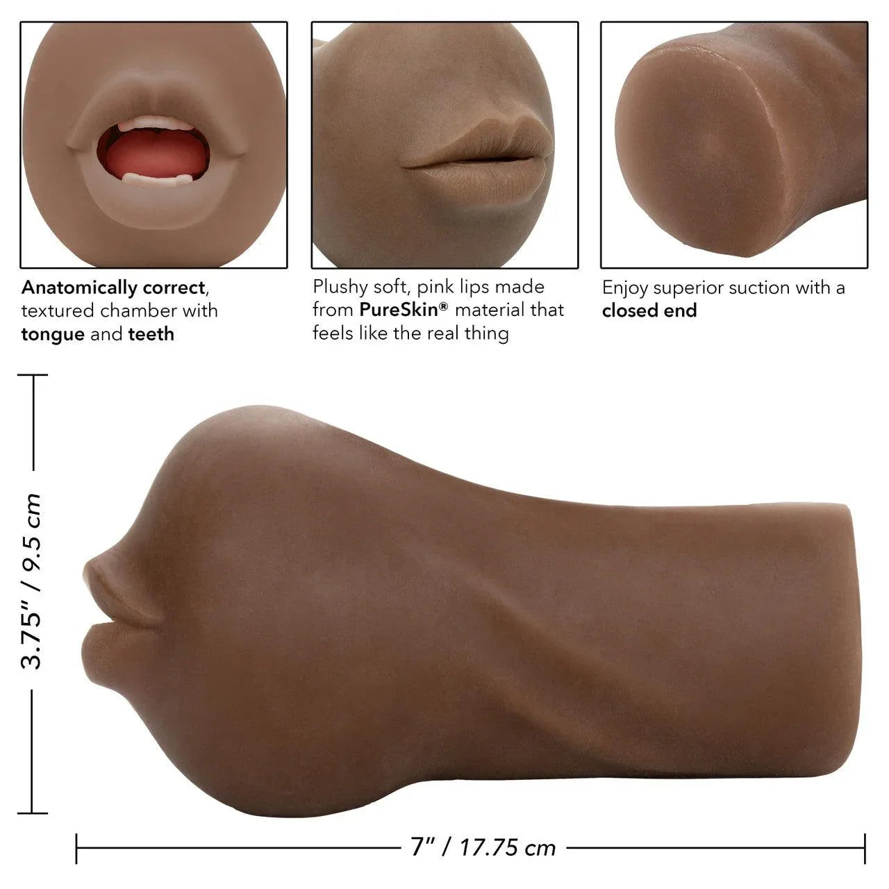 CalExotics Stroke It Realistic Stroker - Mouth - Buy At Luxury Toy X - Free 3-Day Shipping
