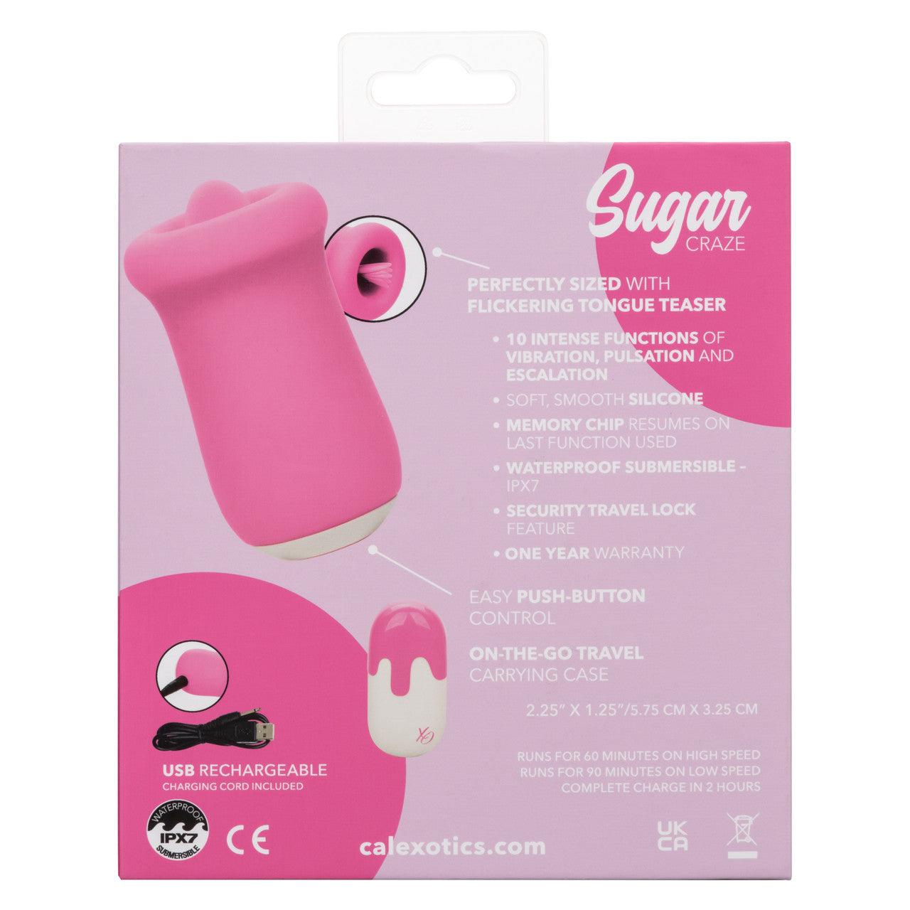 CalExotics Sugar Craze Rechargeable Silicone Clitoral Stimulator - Buy At Luxury Toy X - Free 3-Day Shipping