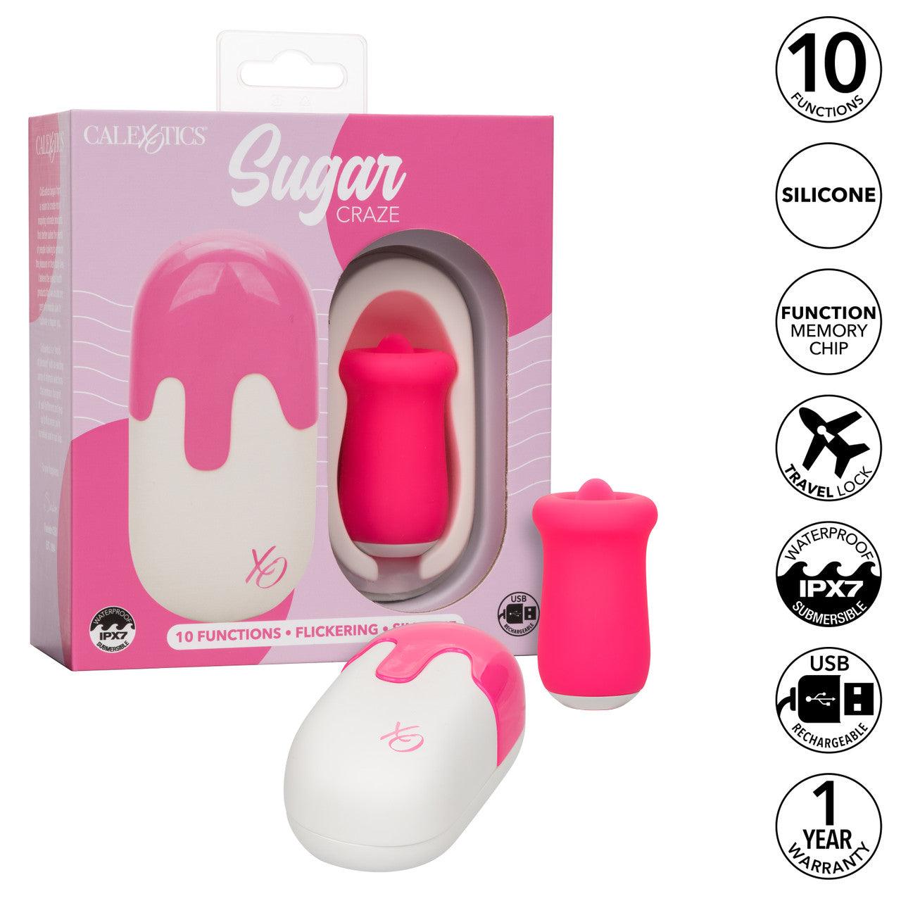 CalExotics Sugar Craze Rechargeable Silicone Clitoral Stimulator - Buy At Luxury Toy X - Free 3-Day Shipping