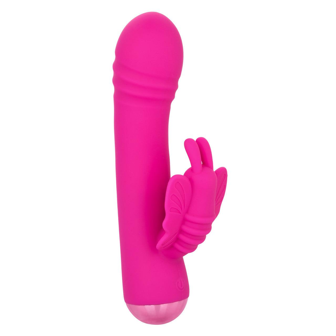 CalExotics Thicc Chubby Rotating Rechargeable Silicone Butterfly Rabbit Vibrator - Buy At Luxury Toy X - Free 3-Day Shipping