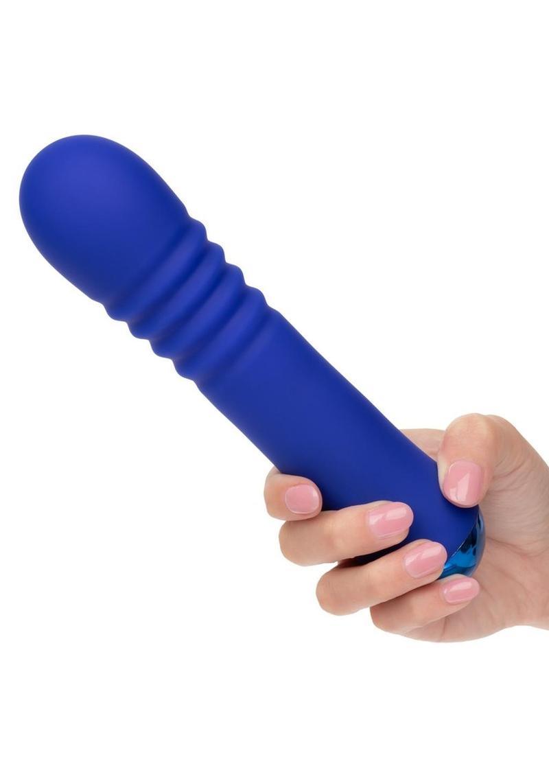 CalExotics Thicc Chubby Thrusting Rechargeable Silicone Vibrating Wand - Buy At Luxury Toy X - Free 3-Day Shipping