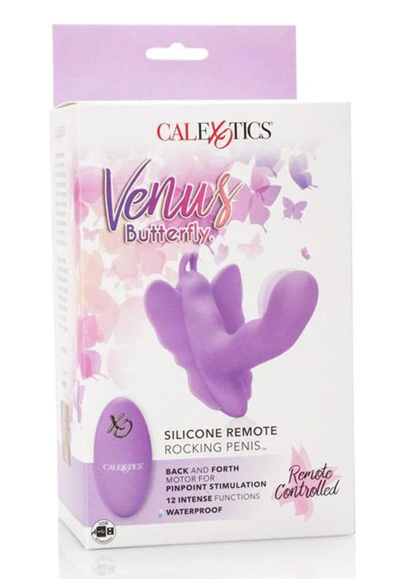 CalExotics Venus Butterfly Rocking Penis Silicone Rechargeable Strap-On with Remote Control - Buy At Luxury Toy X - Free 3-Day Shipping