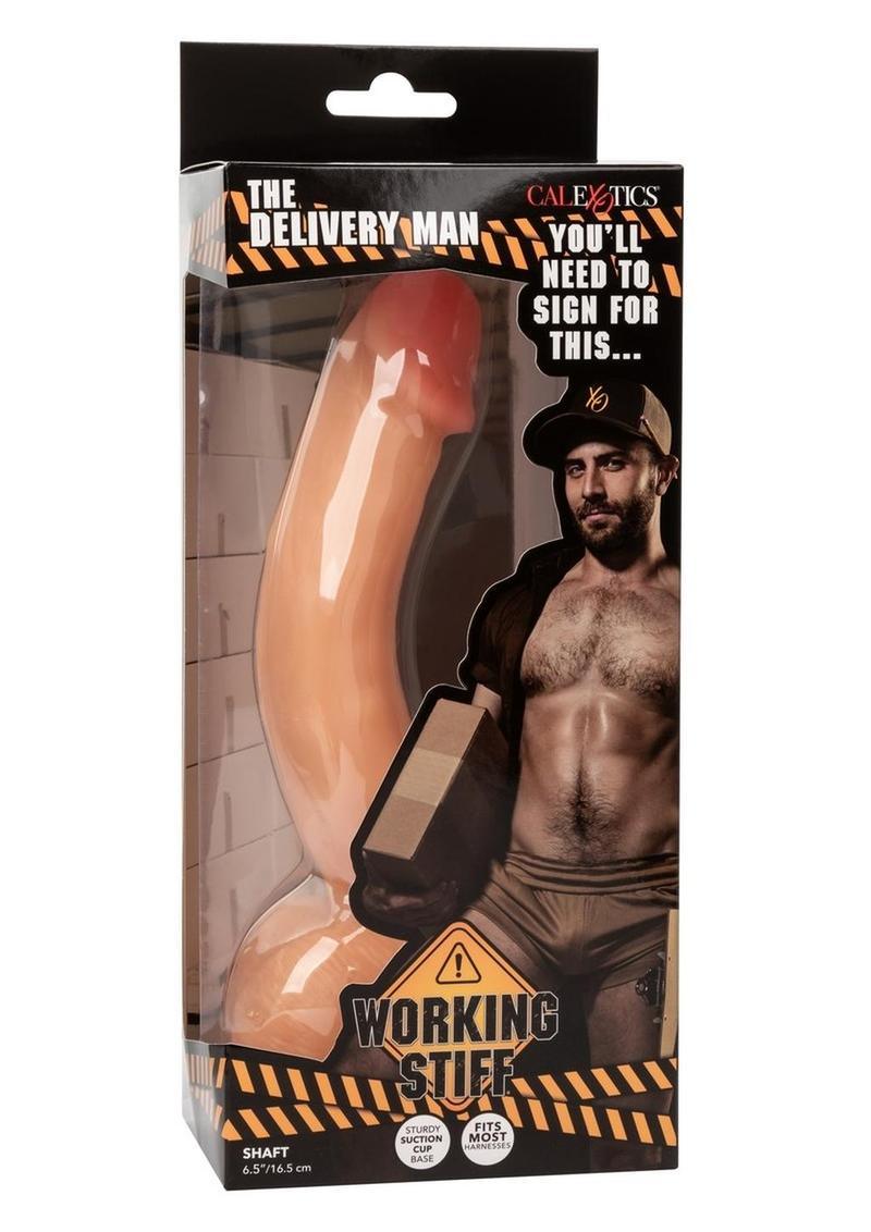 CalExotics Working Stiff The Delivery Man Realistic Posable Dildo with Suction Cup - Buy At Luxury Toy X - Free 3-Day Shipping