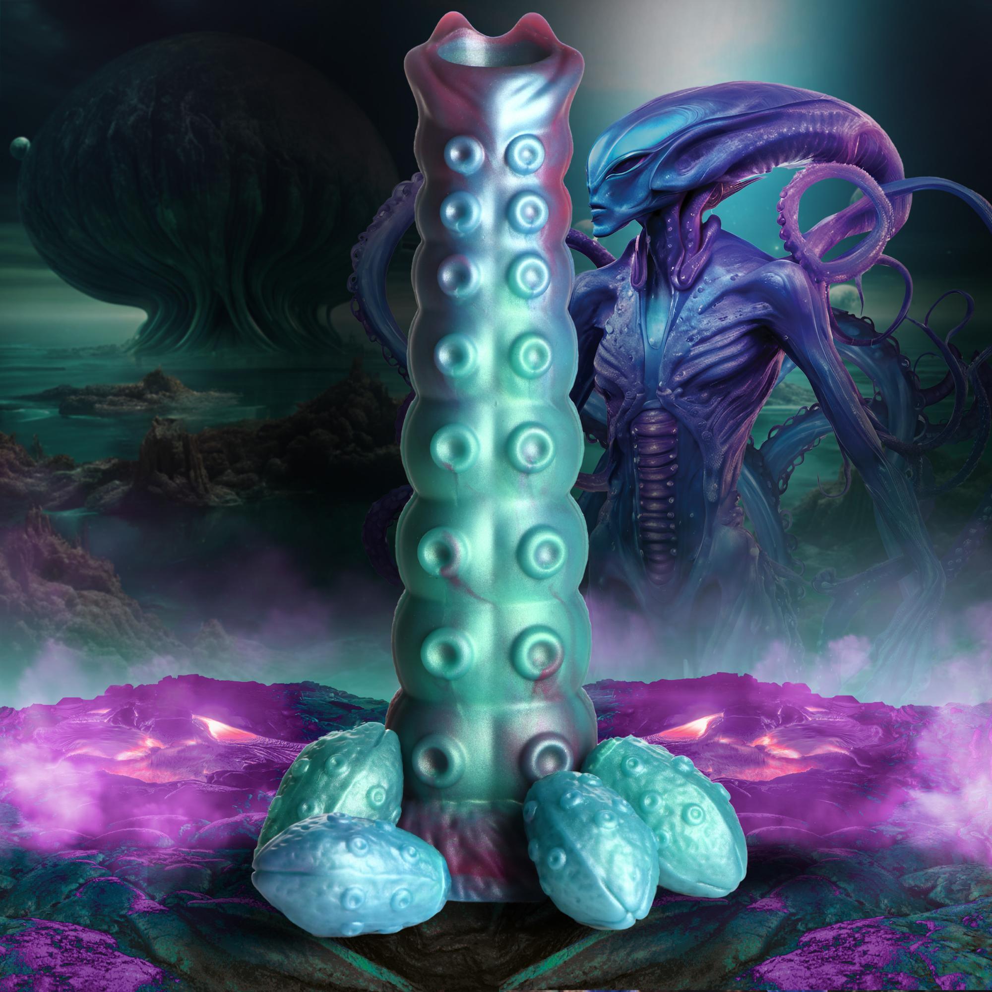Creature Cock Galactic Breeder Ovipositor Silicone Dildo - Buy At Luxury Toy X - Free 3-Day Shipping