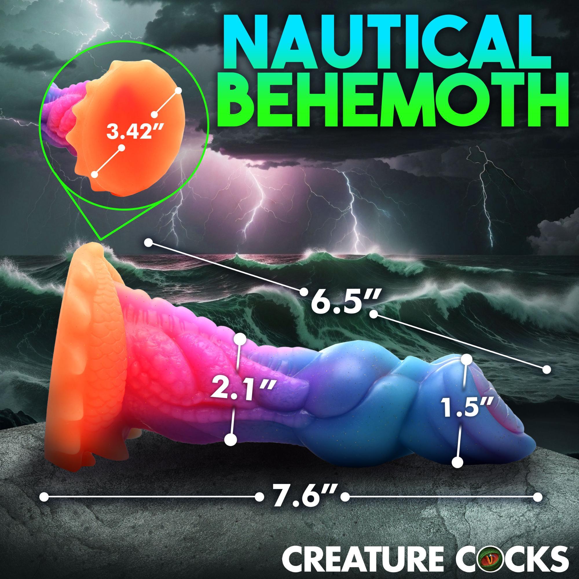 Creature Cocks Aqua-Cock Glow in the Dark Silicone Dildo - Buy At Luxury Toy X - Free 3-Day Shipping