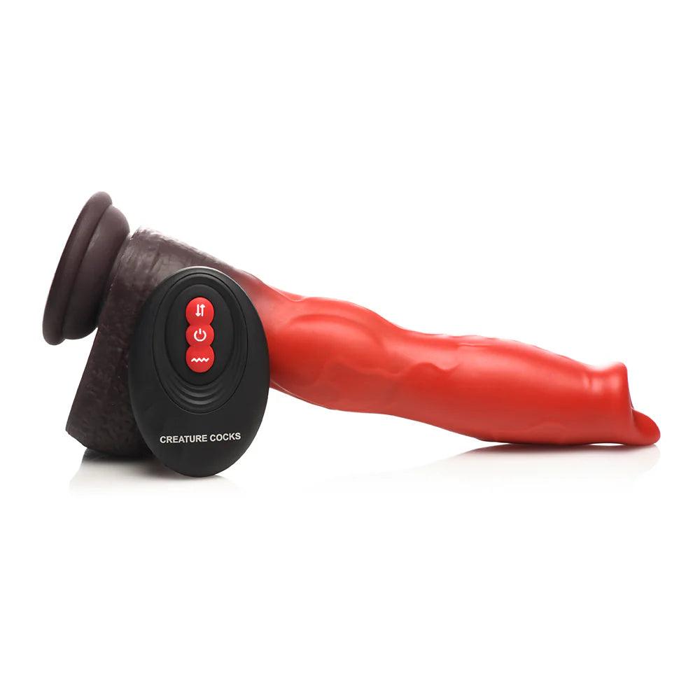 Creature Cocks Canine Thrusting & Vibrating Silicone Dildo with Remote Control - Buy At Luxury Toy X - Free 3-Day Shipping