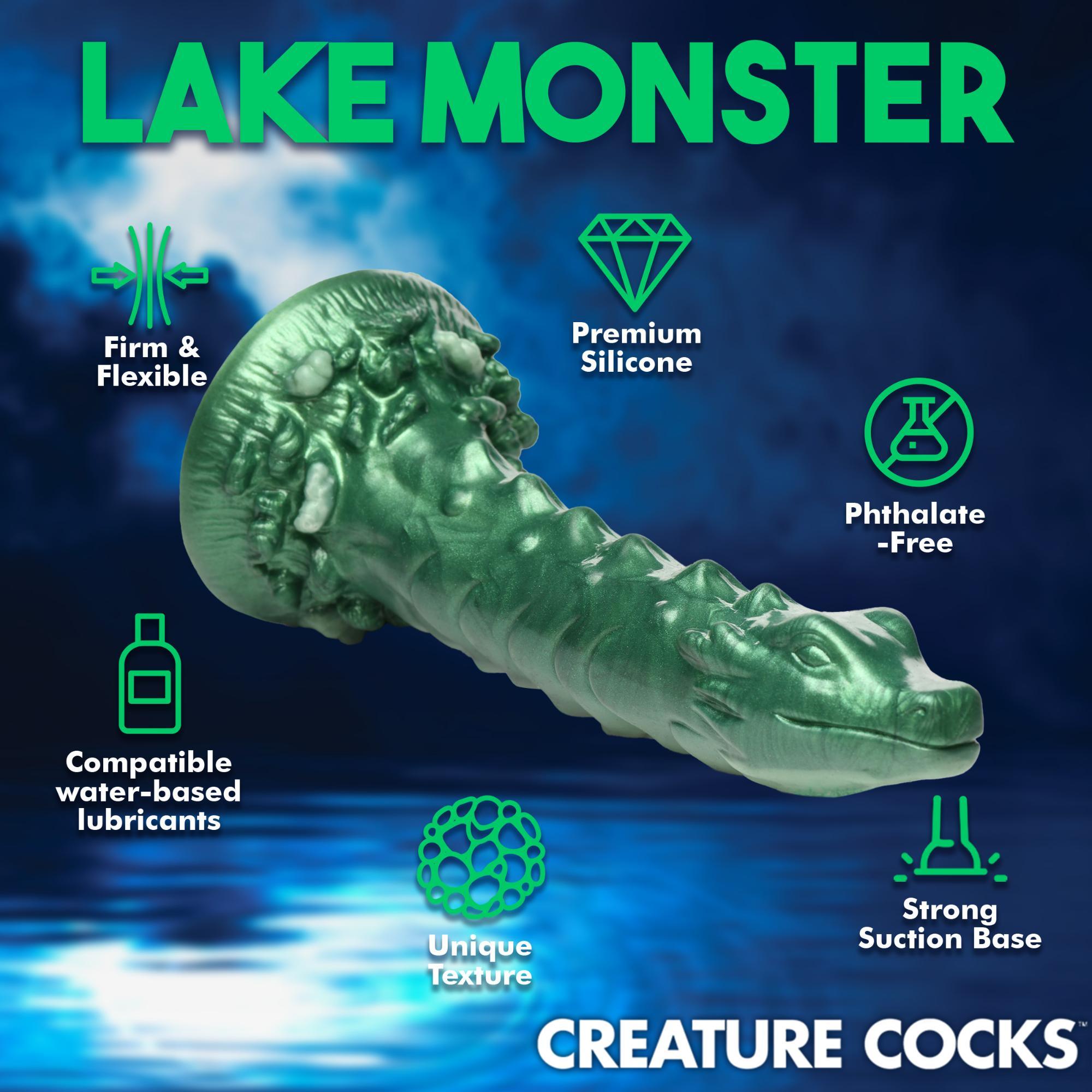 Creature Cocks Cockness Monster Lake Creature Silicone Dildo - Buy At Luxury Toy X - Free 3-Day Shipping