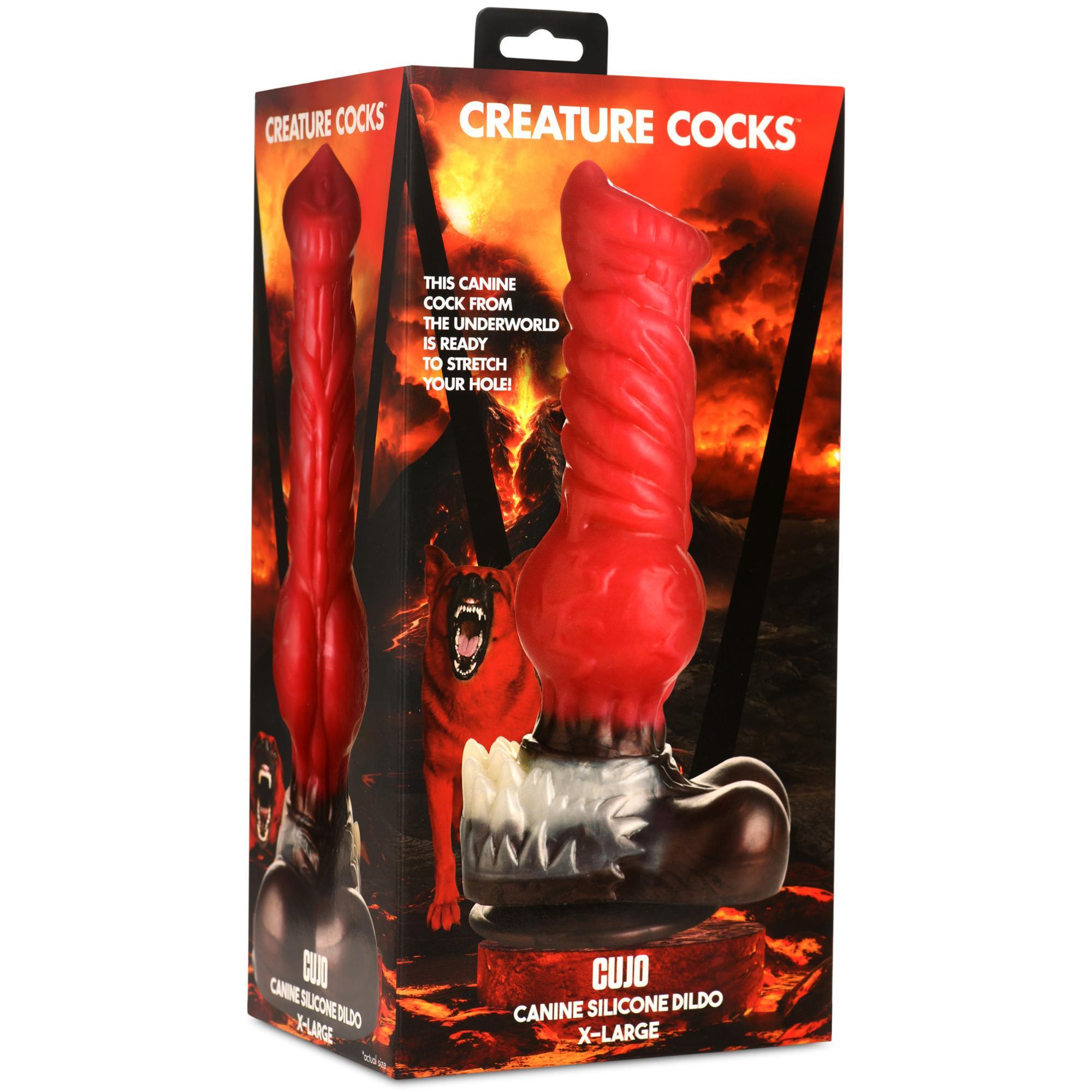 Creature Cocks Cujo Canine Silicone Dildo - XLarge - Buy At Luxury Toy X - Free 3-Day Shipping