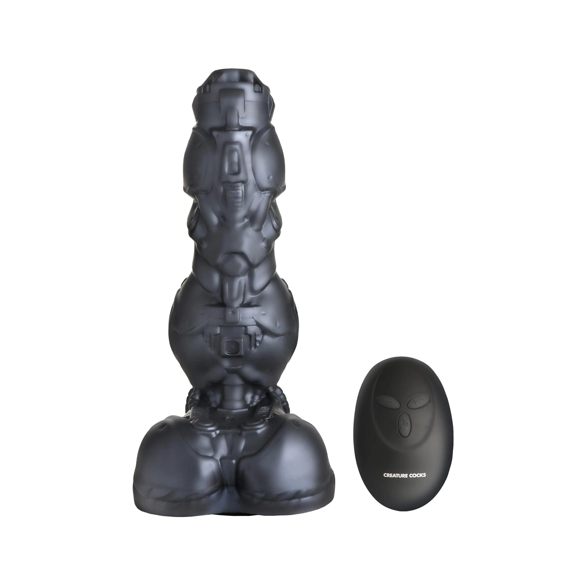 Creature Cocks Cyborg Cock Thrusting & Vibrating Silicone Dildo - Buy At Luxury Toy X - Free 3-Day Shipping