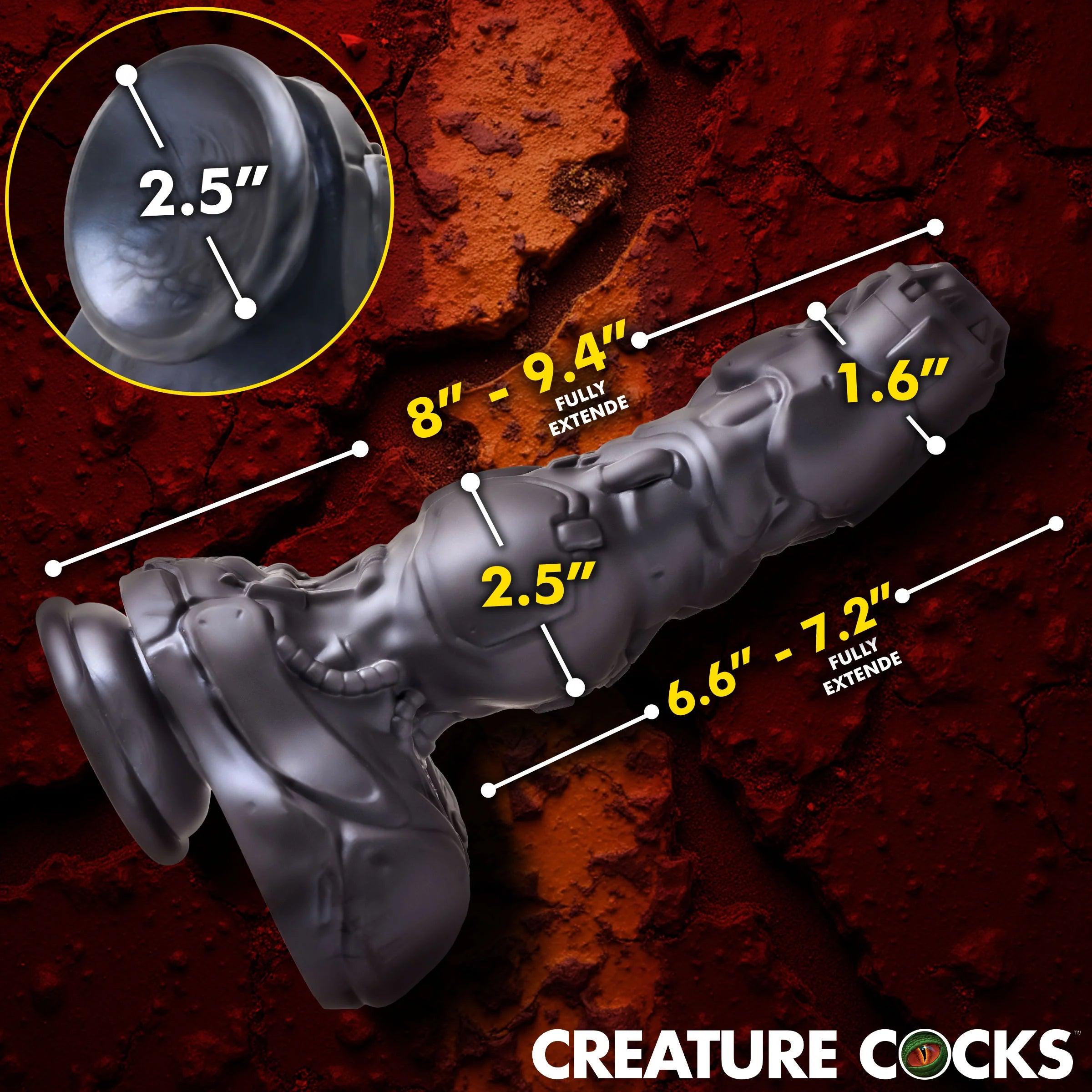 Creature Cocks Cyborg Cock Thrusting & Vibrating Silicone Dildo - Buy At Luxury Toy X - Free 3-Day Shipping