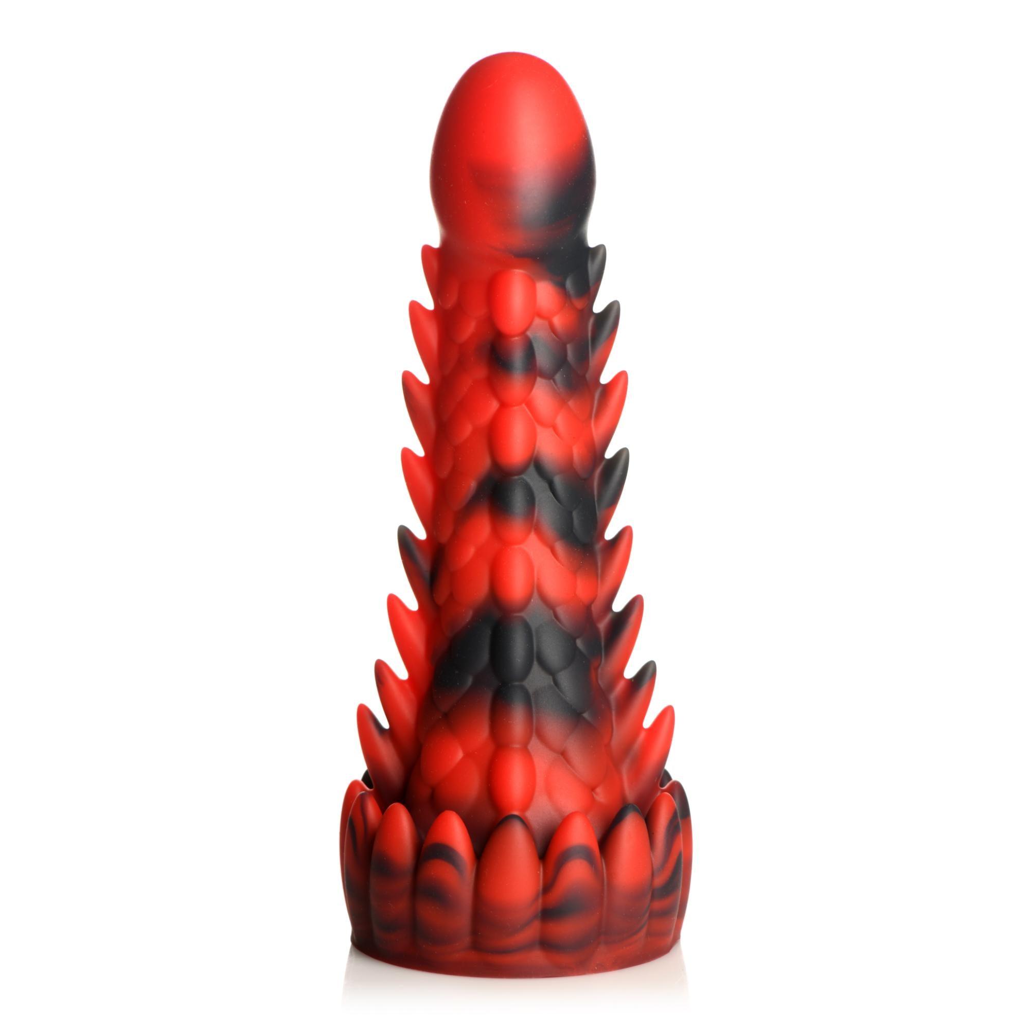 Creature Cocks Demon Rising Scaly Dragon Silicone Dildo - Buy At Luxury Toy X - Free 3-Day Shipping