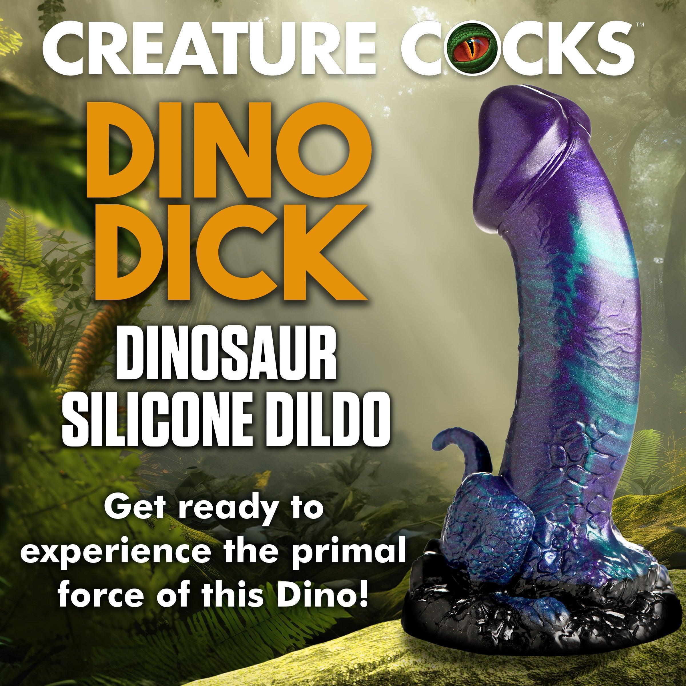 Creature Cocks Dino Dick Dinosaur Silicone Dildo - Large - Buy At Luxury Toy X - Free 3-Day Shipping