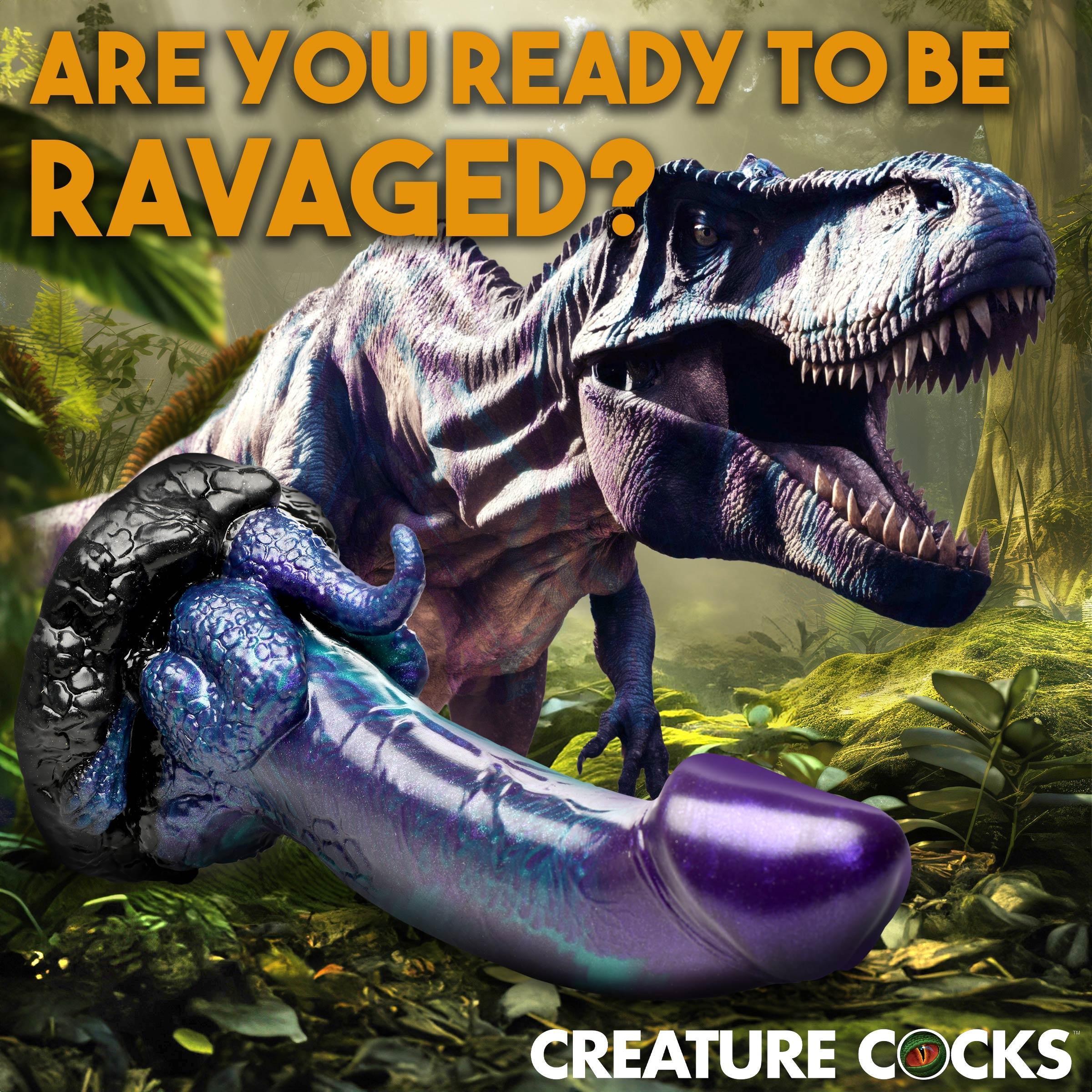 Creature Cocks Dino Dick Dinosaur Silicone Dildo - Large - Buy At Luxury Toy X - Free 3-Day Shipping