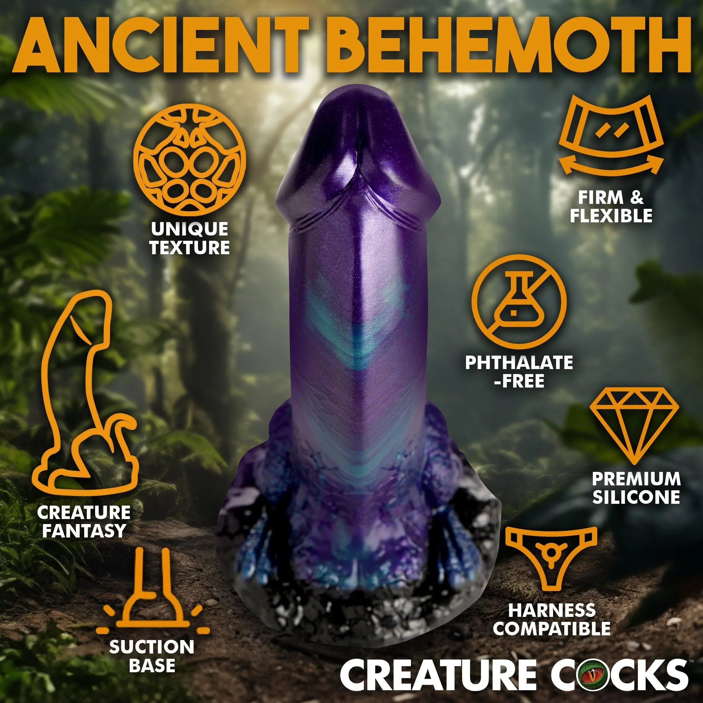 Creature Cocks Dino Dick Dinosaur Silicone Dildo - Large - Buy At Luxury Toy X - Free 3-Day Shipping