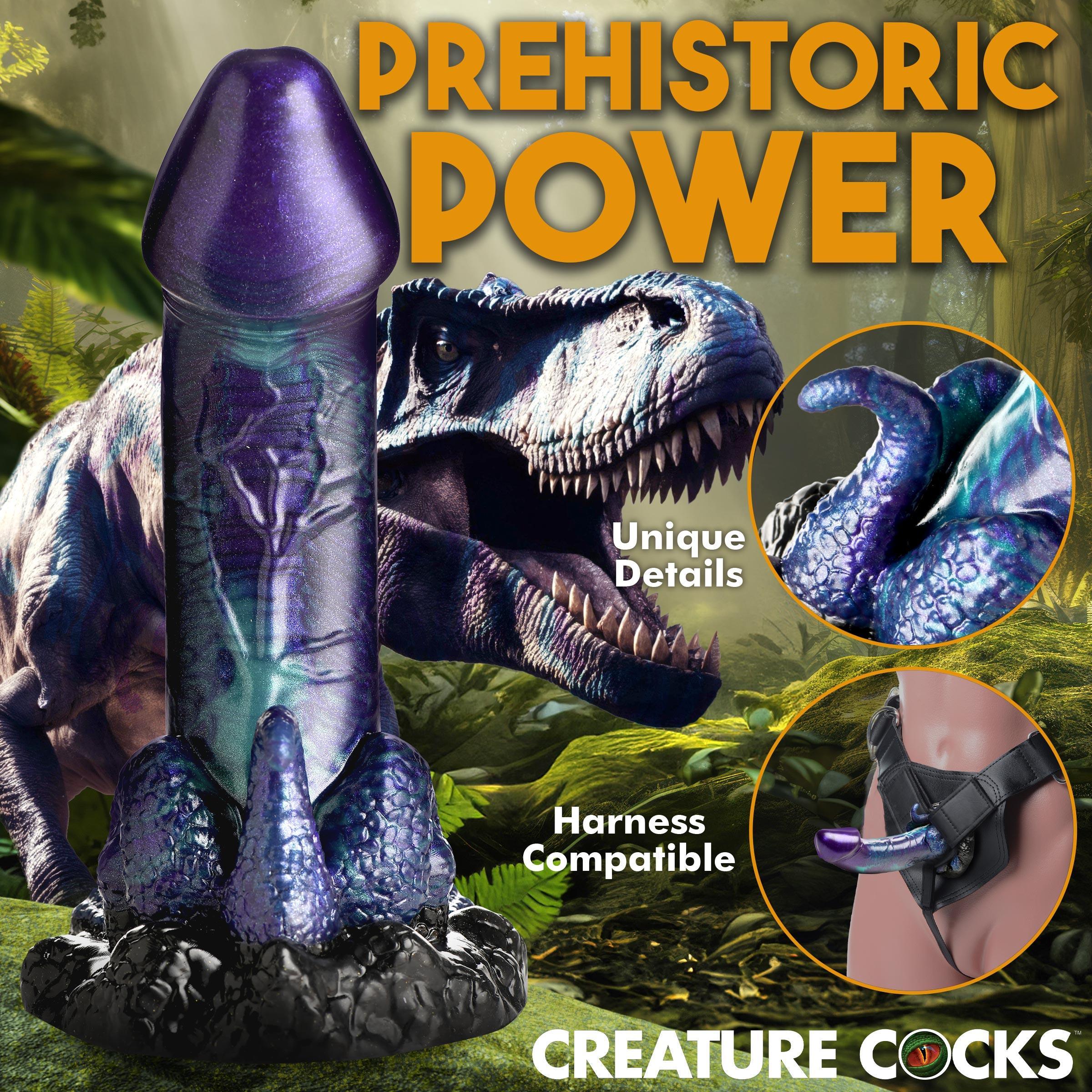 Creature Cocks Dino Dick Dinosaur Silicone Dildo - Large - Buy At Luxury Toy X - Free 3-Day Shipping