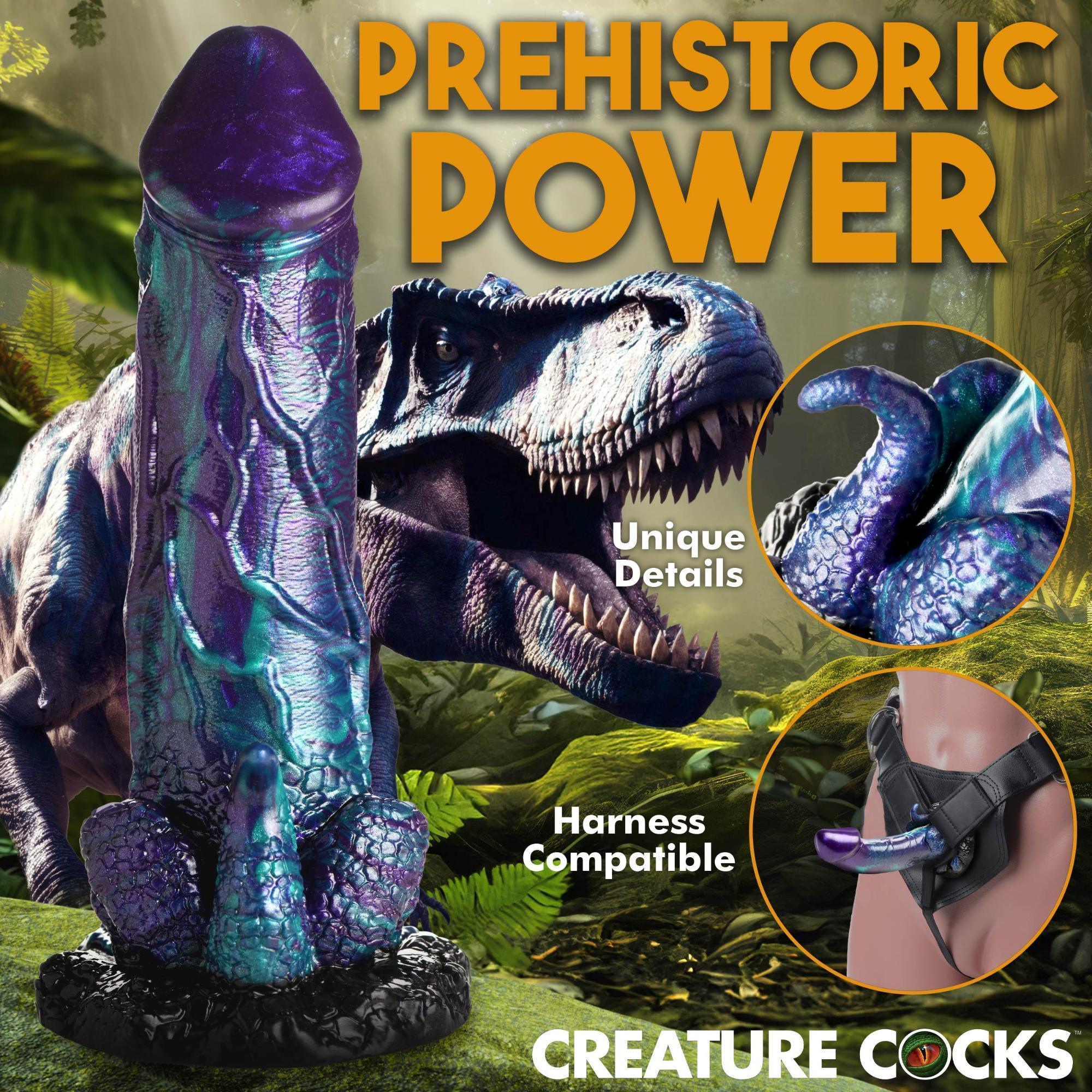Creature Cocks Dino Dick Dinosaur Silicone Dildo - Large - Buy At Luxury Toy X - Free 3-Day Shipping