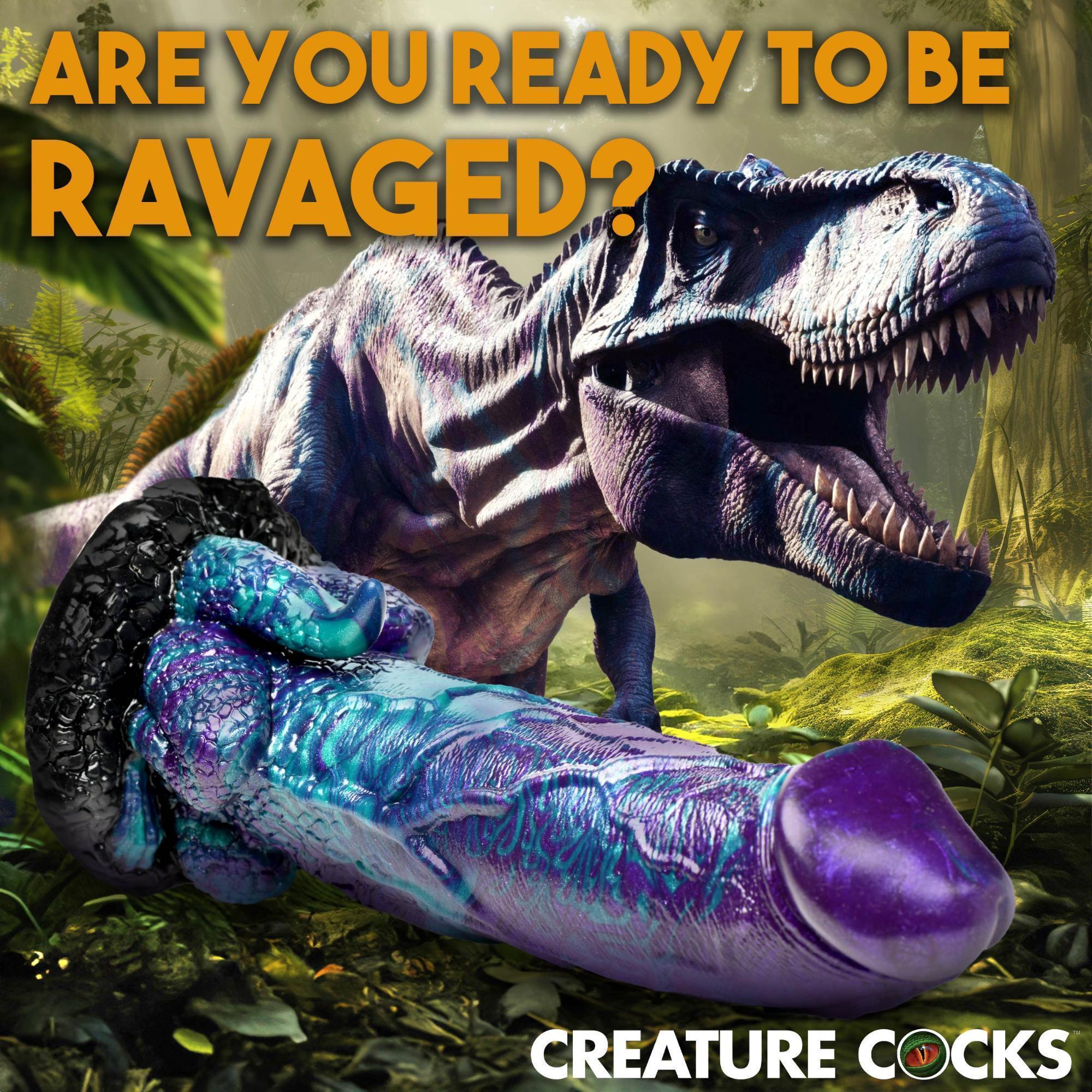 Creature Cocks Dino Dick Dinosaur Silicone Dildo - Large - Buy At Luxury Toy X - Free 3-Day Shipping