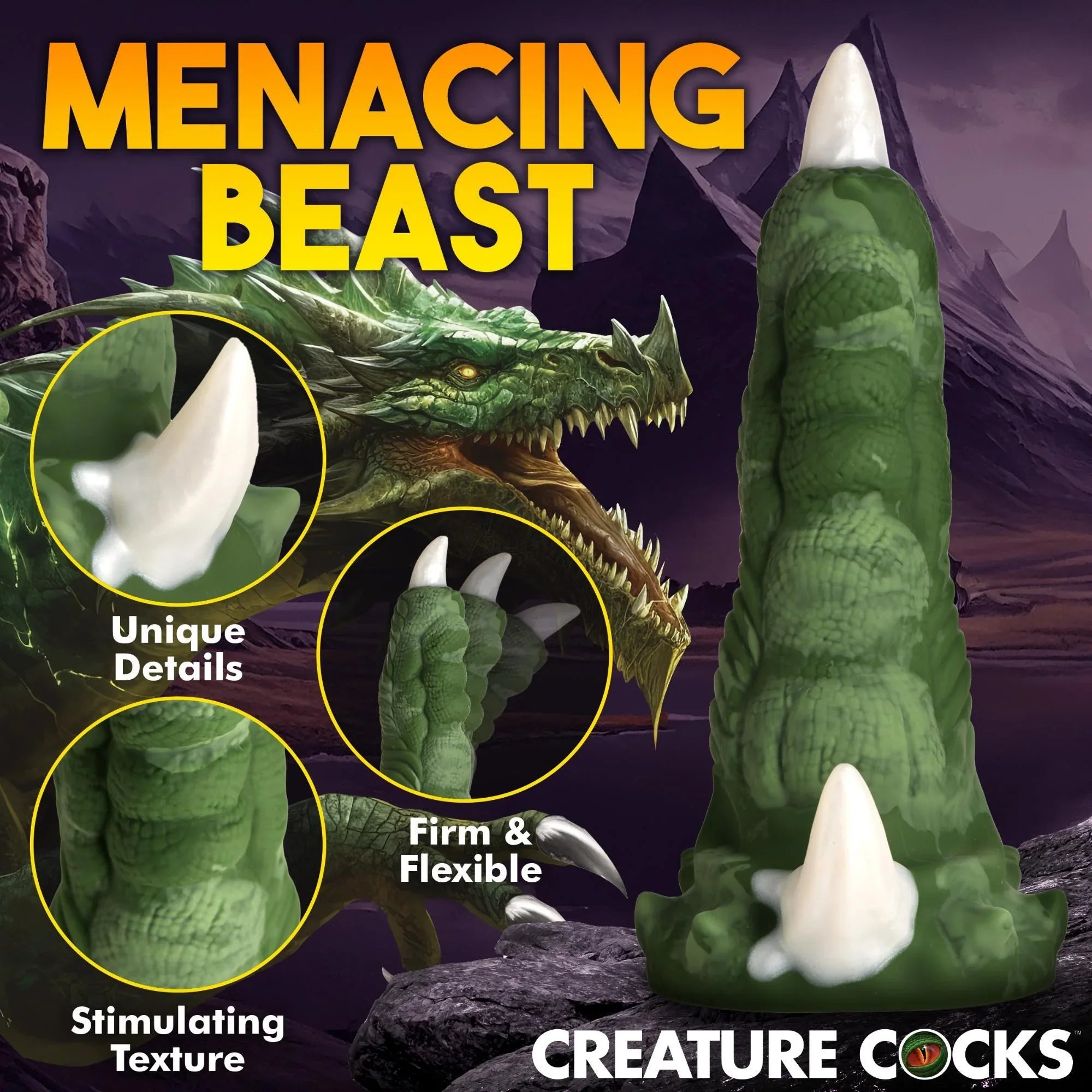Creature Cocks Dragon Claw Silicone Dildo - Buy At Luxury Toy X - Free 3-Day Shipping