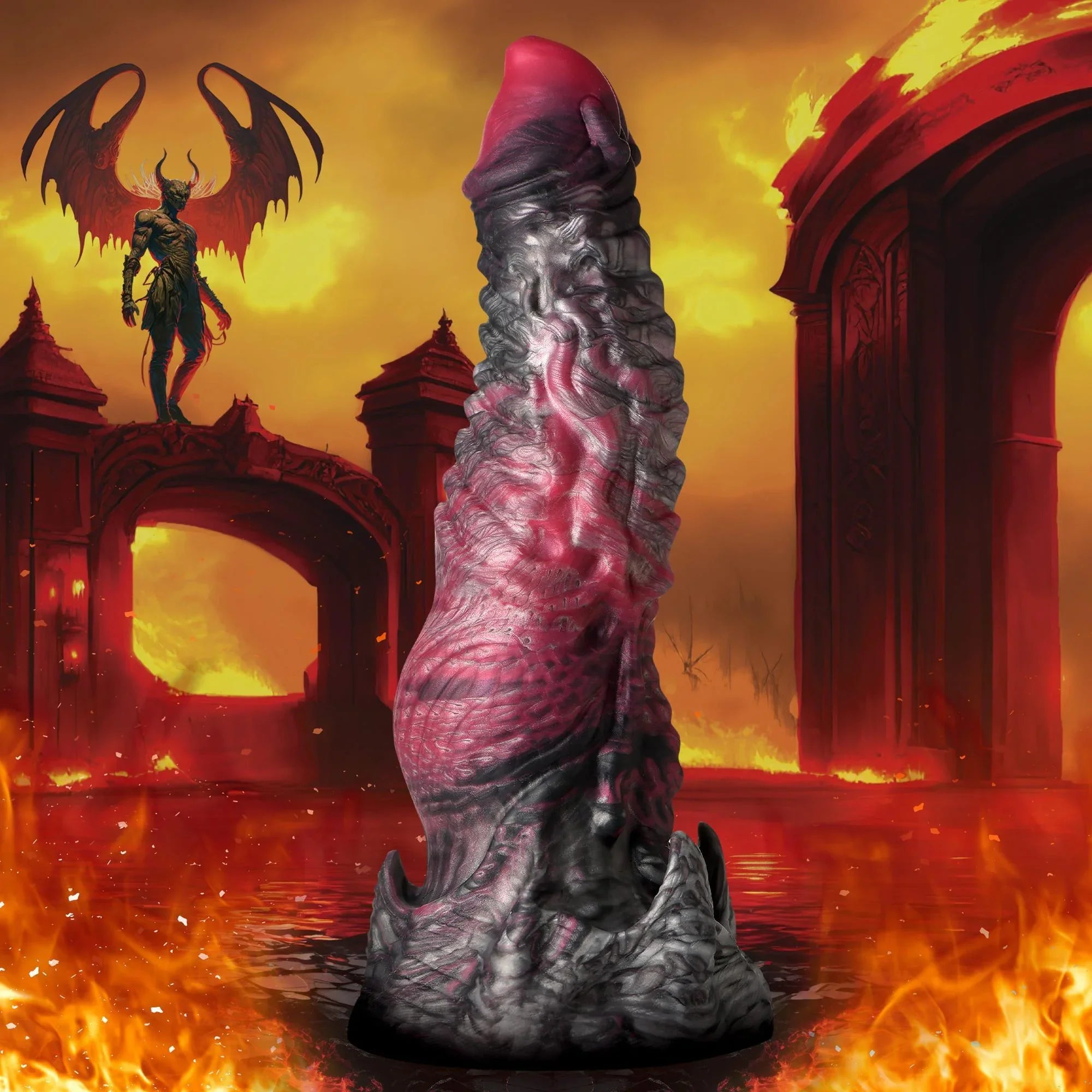 Creature Cocks Hades Silicone Dildo - Large - Buy At Luxury Toy X - Free 3-Day Shipping