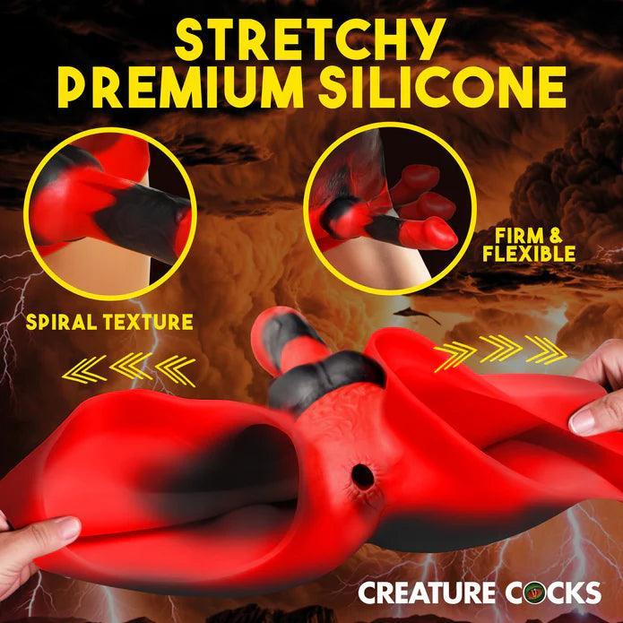 Creature Cocks Hell Hound Silicone Strap-On - Buy At Luxury Toy X - Free 3-Day Shipping