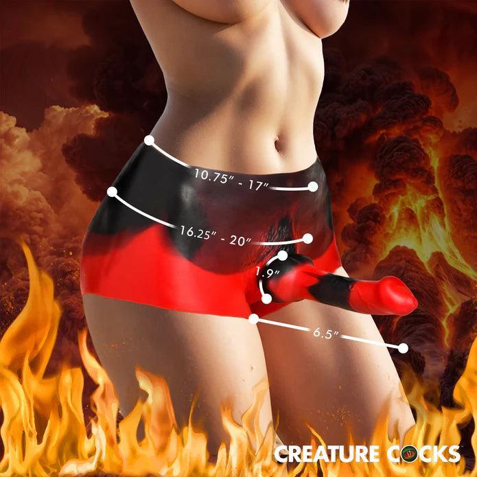 Creature Cocks Hell Hound Silicone Strap-On - Buy At Luxury Toy X - Free 3-Day Shipping