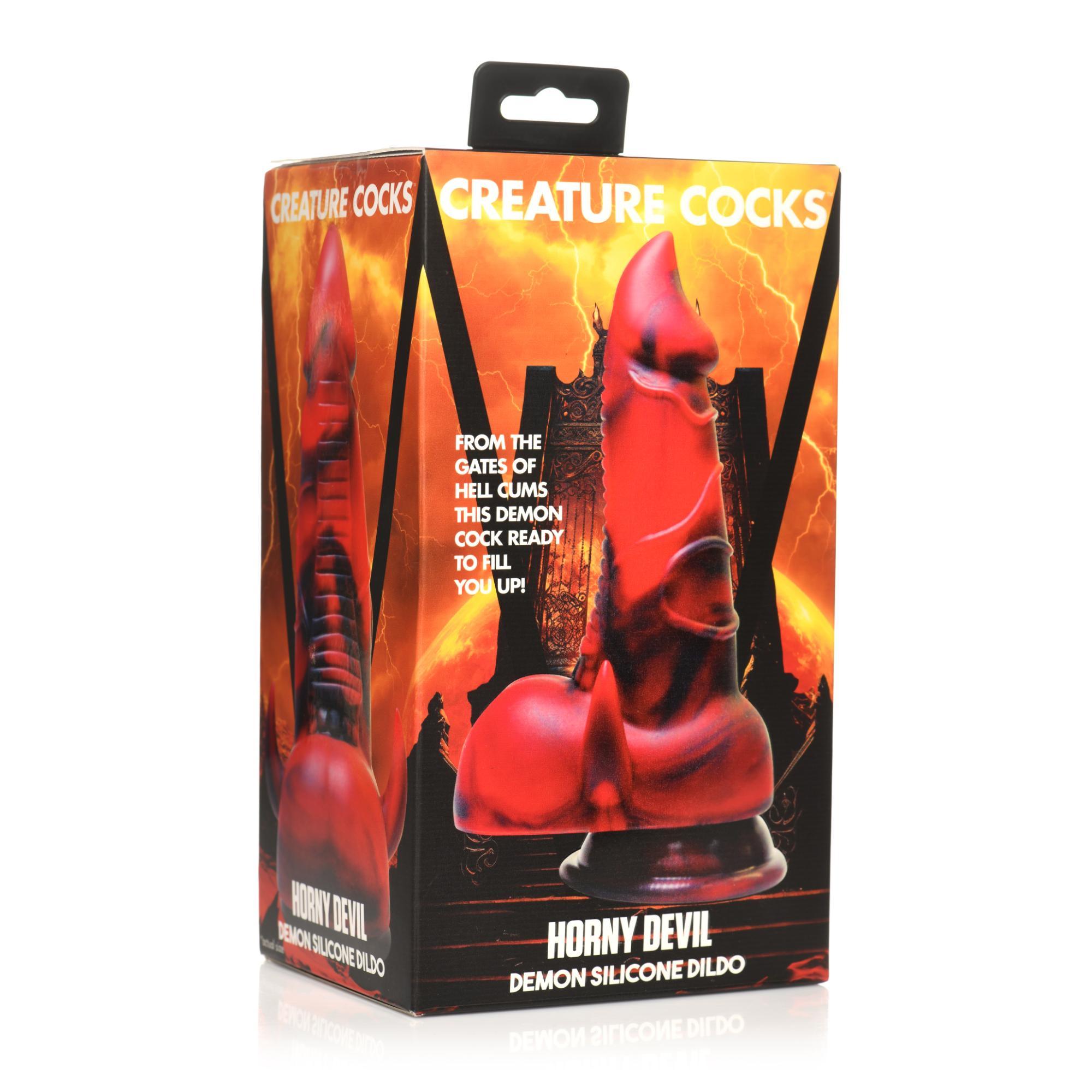 Creature Cocks Horny Devil Demon Silicone Dildo - Buy At Luxury Toy X - Free 3-Day Shipping