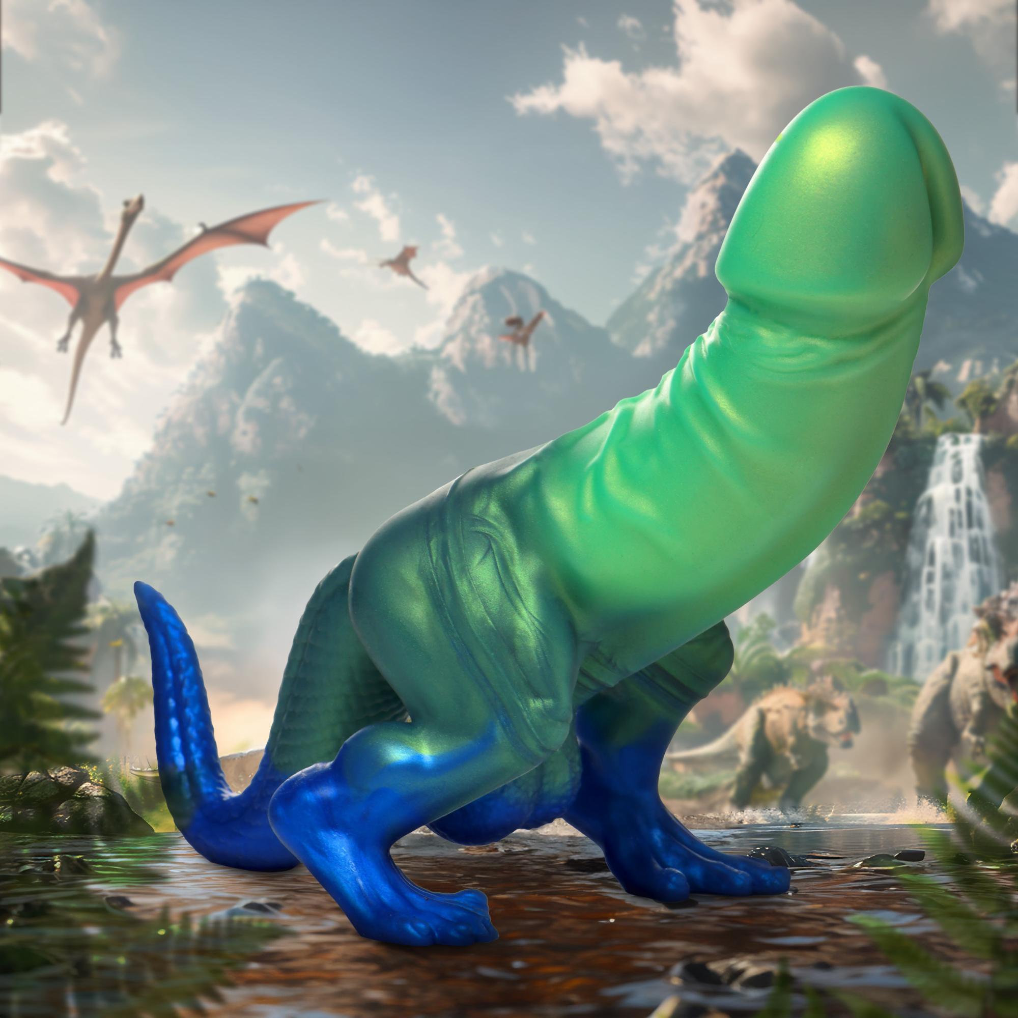 Creature Cocks Jurassic Dock Dinosaur Silicone Dildo - Buy At Luxury Toy X - Free 3-Day Shipping
