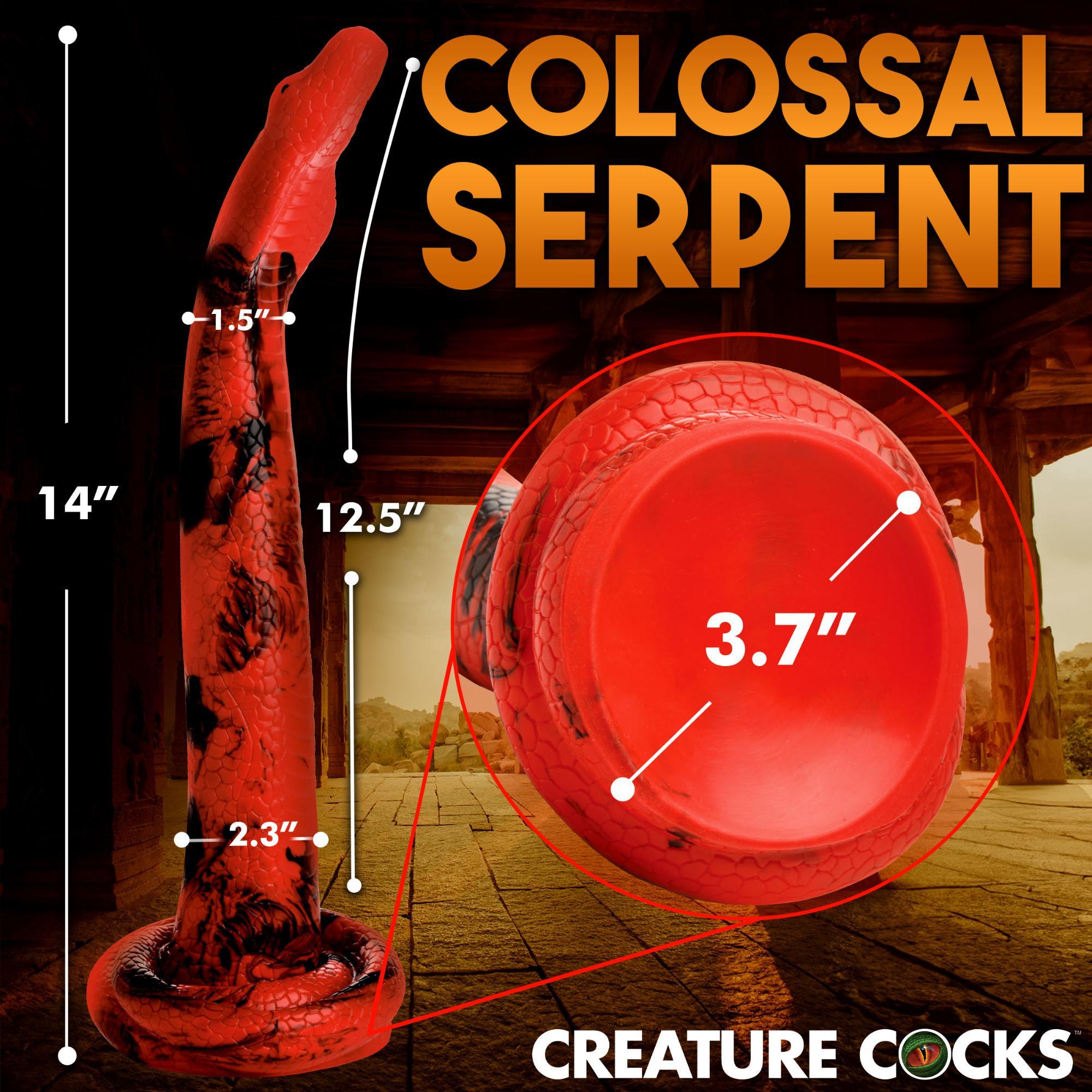 Creature Cocks King Cobra Long Silicone Dildo Large 14in - Buy At Luxury Toy X - Free 3-Day Shipping