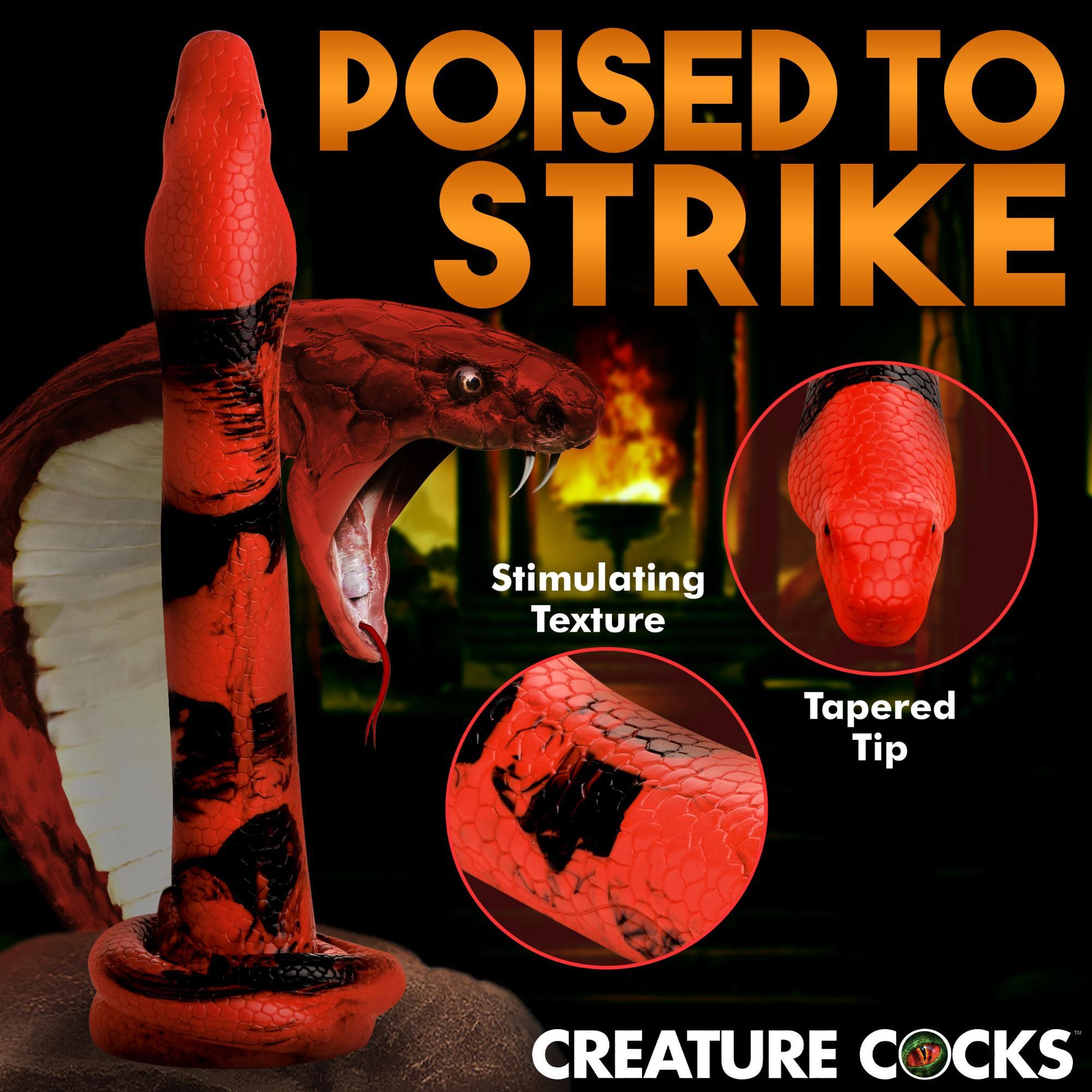 Creature Cocks King Cobra Long Silicone Dildo Large 14in - Buy At Luxury Toy X - Free 3-Day Shipping