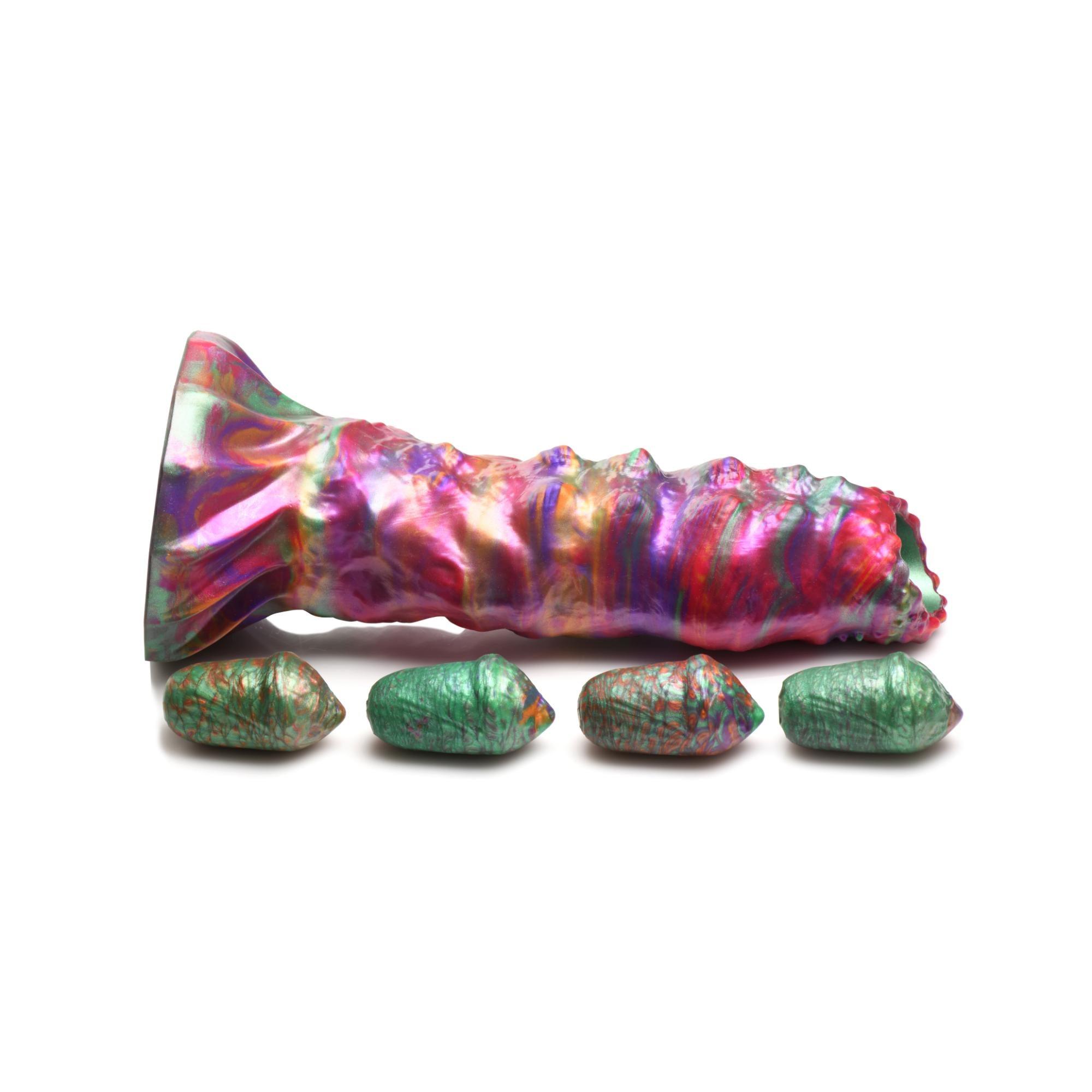 Creature Cocks Larva Silicone Ovipositor Dildo with Eggs - Buy At Luxury Toy X - Free 3-Day Shipping