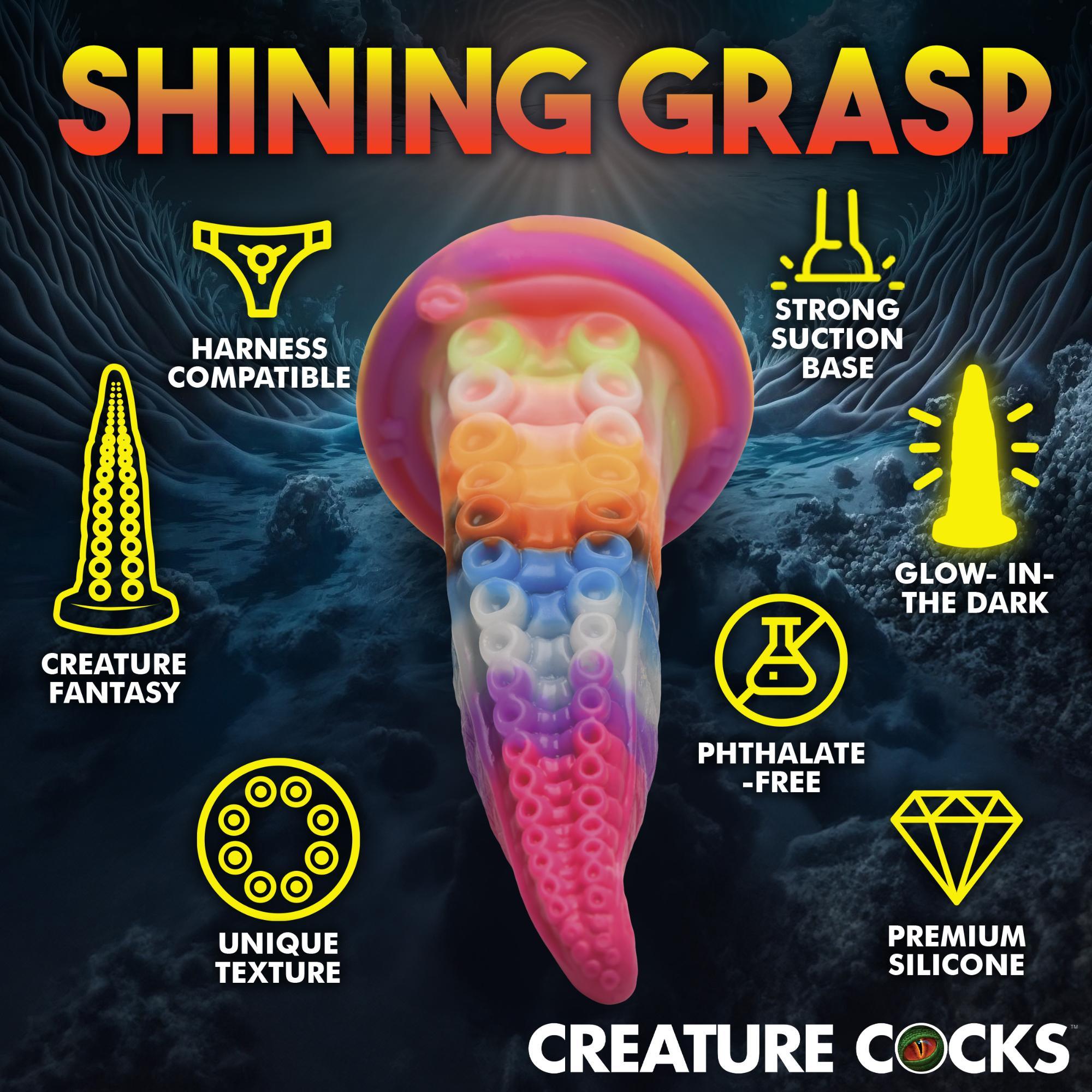 Creature Cocks Luminoctopus Glow in The Dark Tentacle Silicone Dildo - Buy At Luxury Toy X - Free 3-Day Shipping