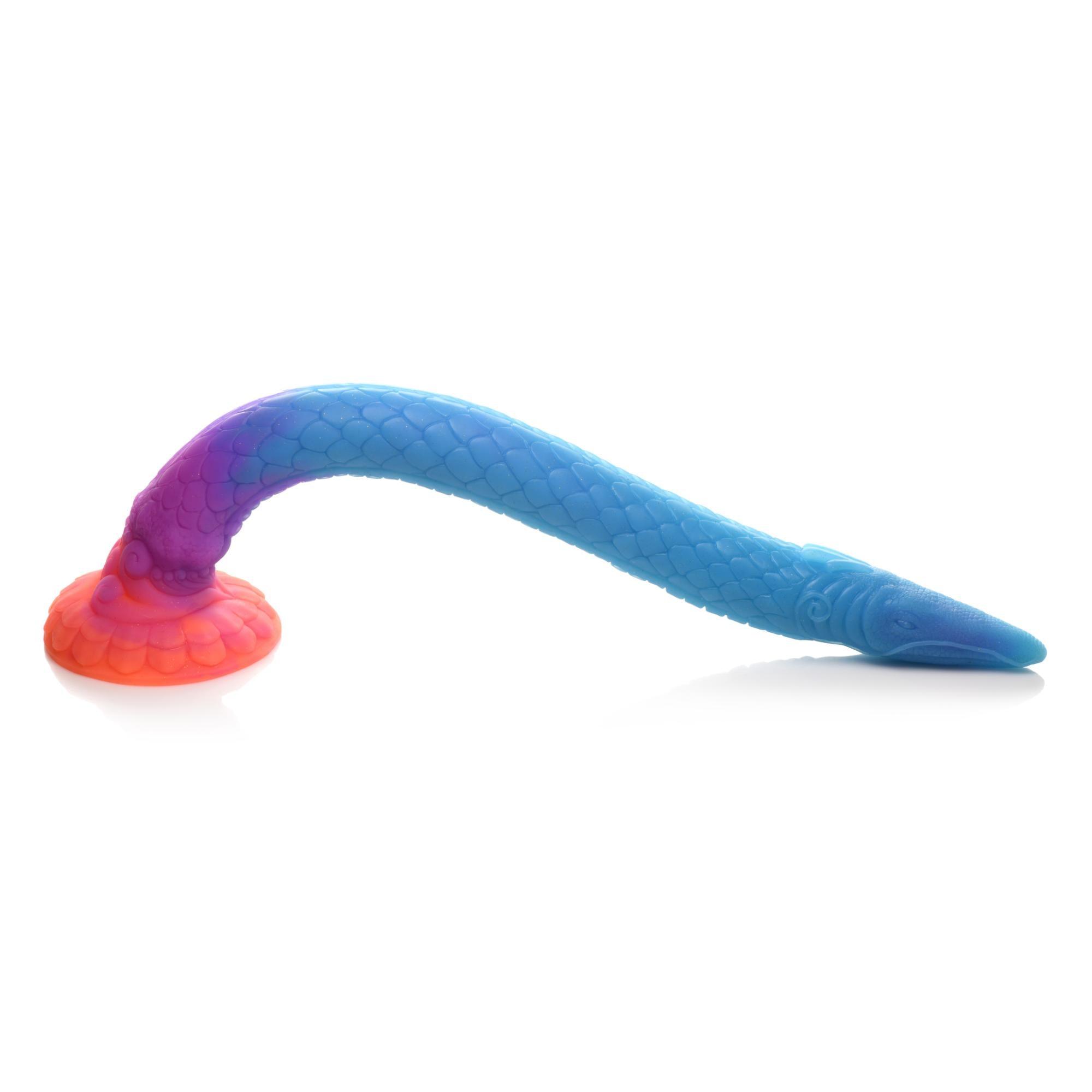 Creature Cocks Makara Glow in The Dark Silicone Snake Dildo - Buy At Luxury Toy X - Free 3-Day Shipping