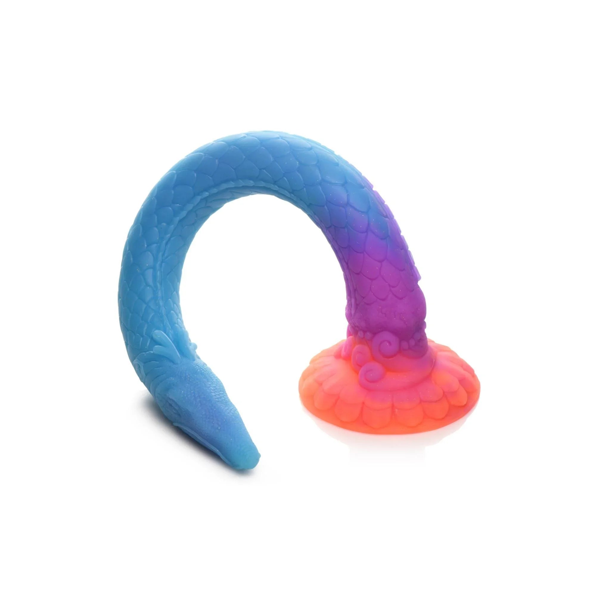 Creature Cocks Makara Glow in The Dark Silicone Snake Dildo - Buy At Luxury Toy X - Free 3-Day Shipping