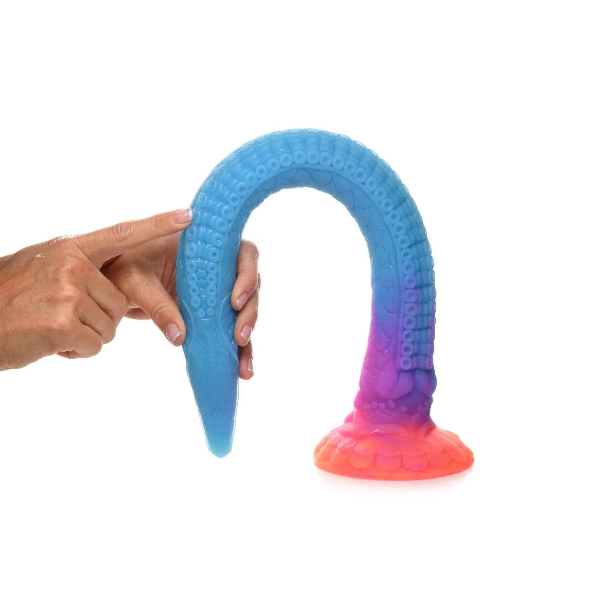 Creature Cocks Makara Glow in The Dark Silicone Snake Dildo - Buy At Luxury Toy X - Free 3-Day Shipping