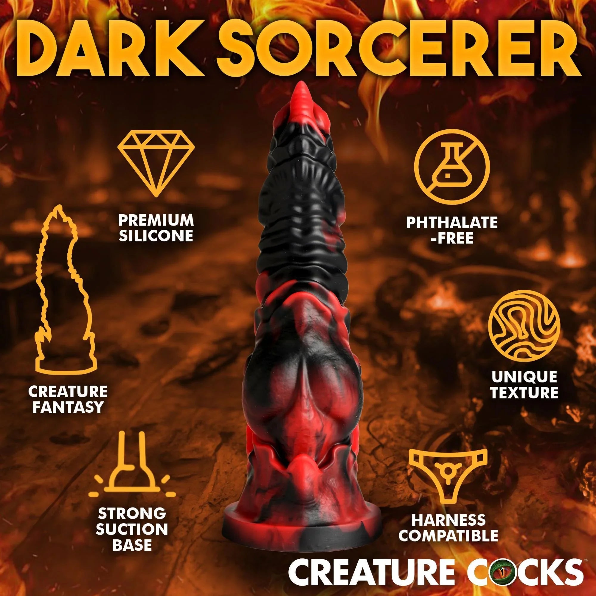 Creature Cocks Mephisto Silicone Dildo - Buy At Luxury Toy X - Free 3-Day Shipping