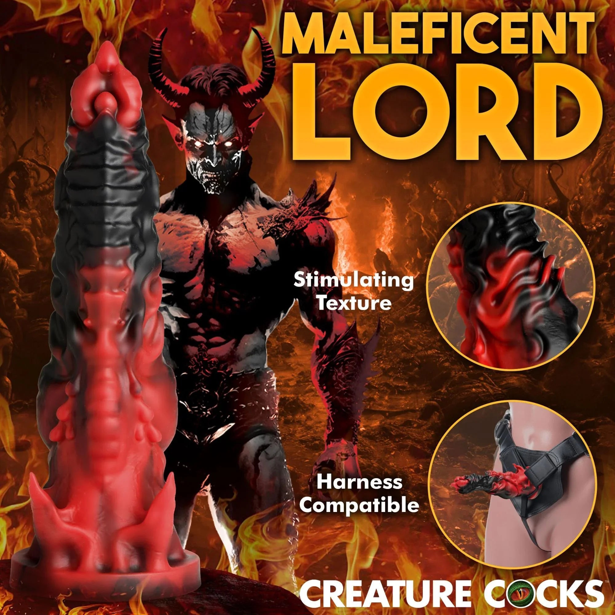 Creature Cocks Mephisto Silicone Dildo - Buy At Luxury Toy X - Free 3-Day Shipping
