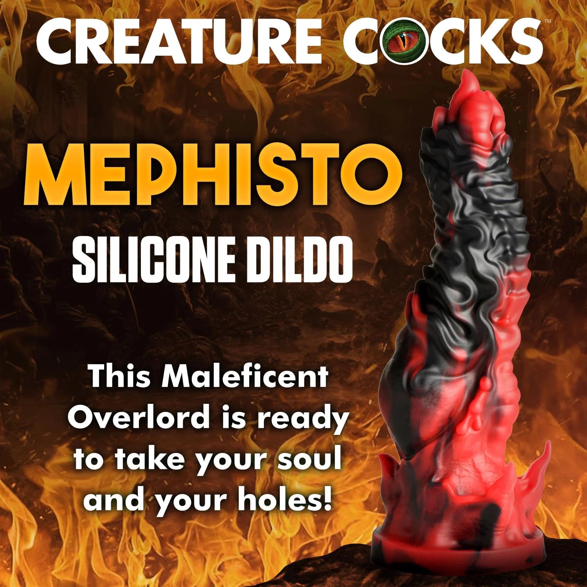 Creature Cocks Mephisto Silicone Dildo - Buy At Luxury Toy X - Free 3-Day Shipping