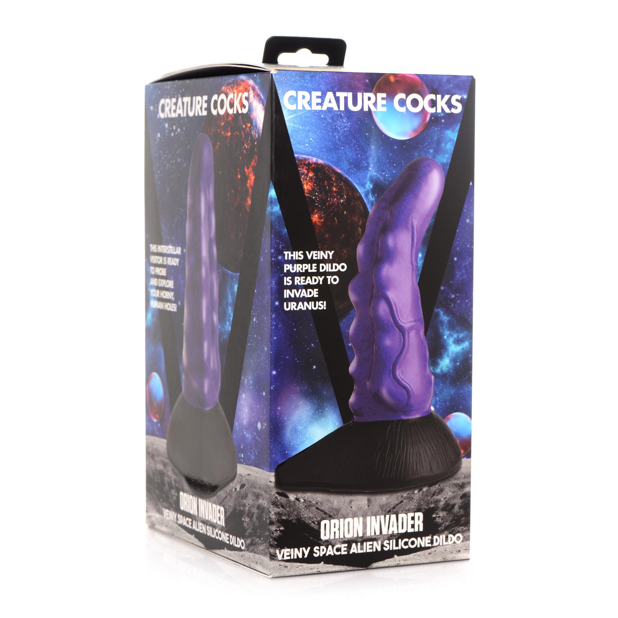 Creature Cocks Orion Invader Veiny Space Alien Silicone Dildo 7.25in - Buy At Luxury Toy X - Free 3-Day Shipping