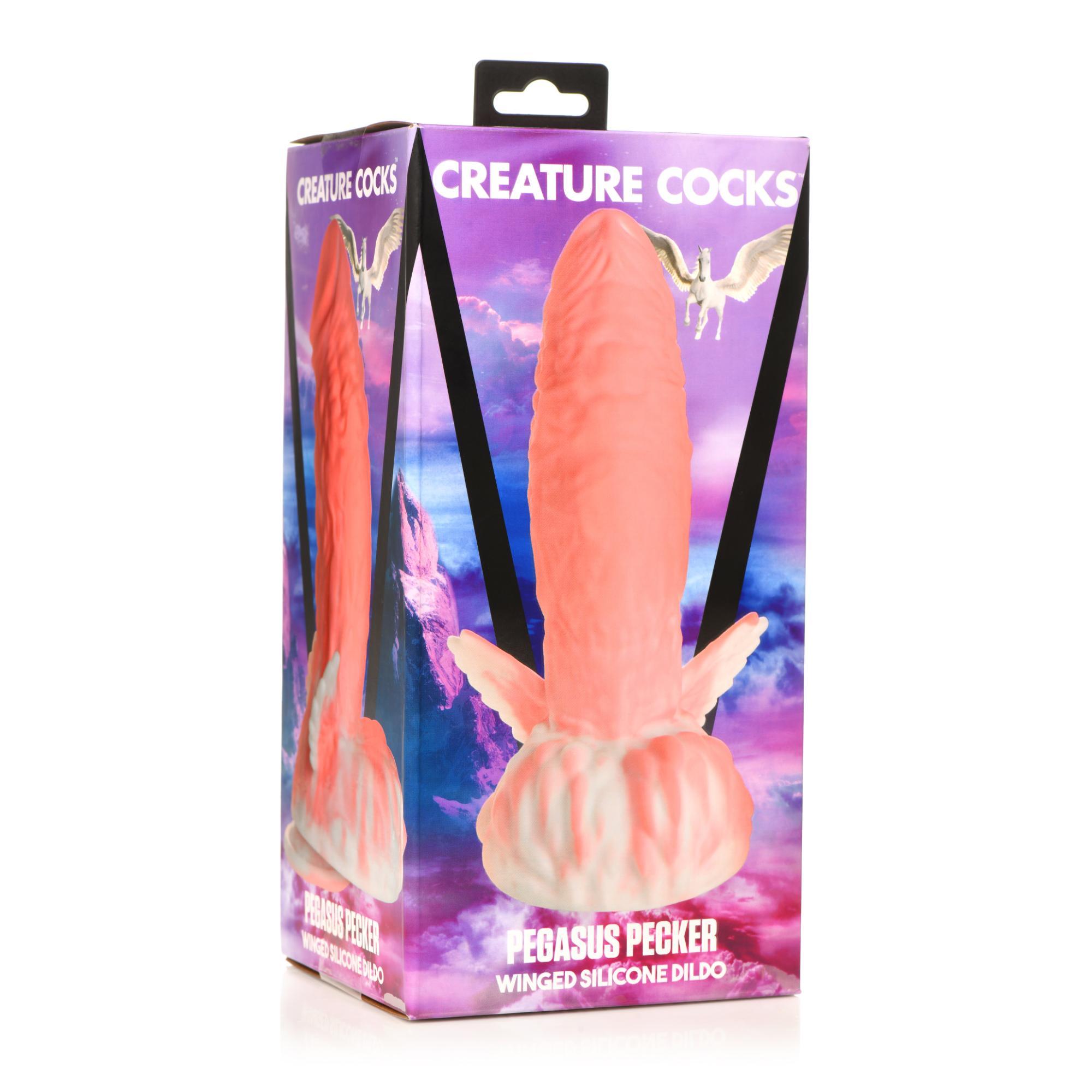 Creature Cocks Pegasus Pecker Winged Silicone Dildo - Buy At Luxury Toy X - Free 3-Day Shipping