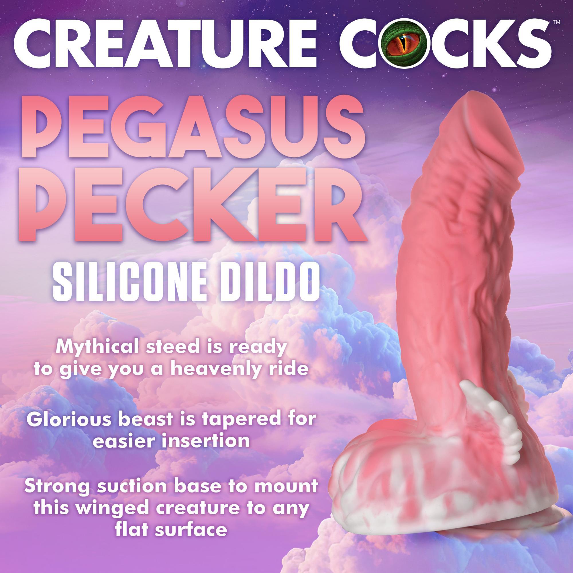Creature Cocks Pegasus Pecker Winged Silicone Dildo - Buy At Luxury Toy X - Free 3-Day Shipping