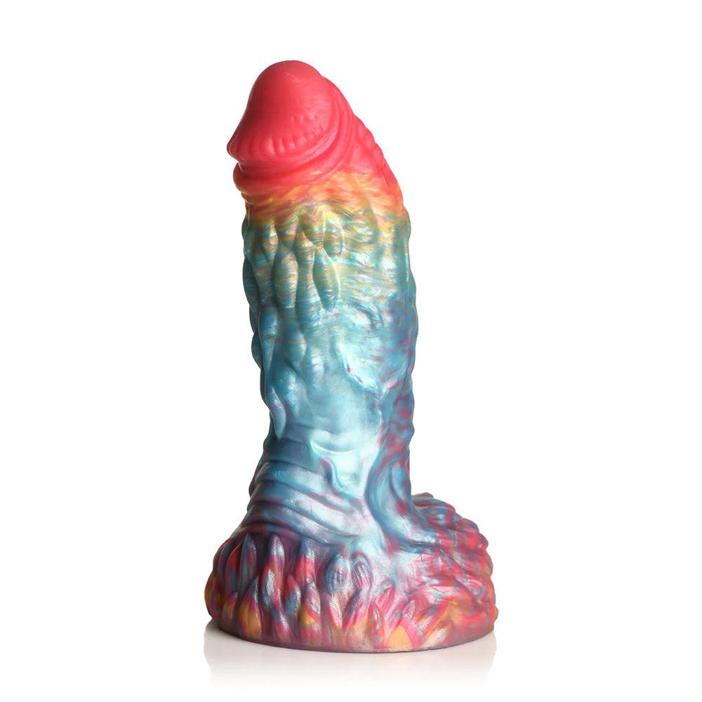 Creature Cocks Rainbow Phoenix Vibrating Silicone Dildo - Buy At Luxury Toy X - Free 3-Day Shipping