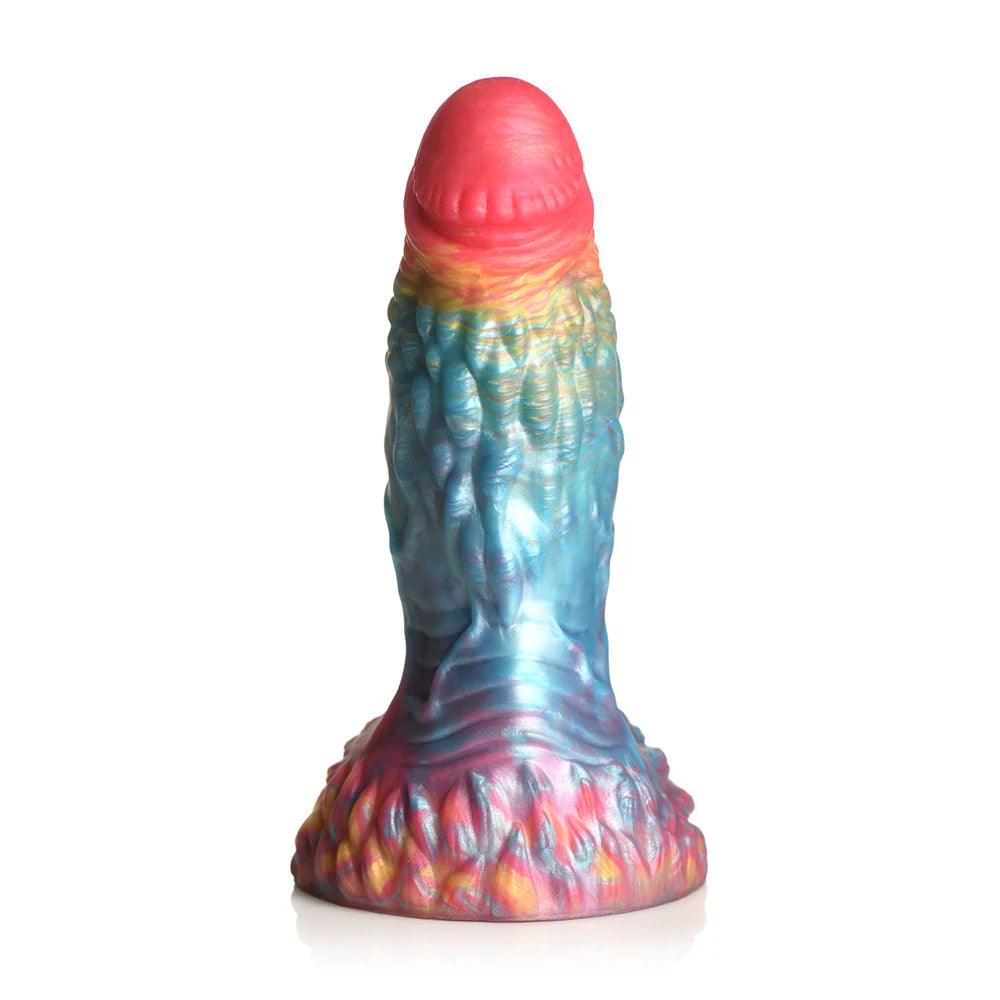 Creature Cocks Rainbow Phoenix Vibrating Silicone Dildo - Buy At Luxury Toy X - Free 3-Day Shipping