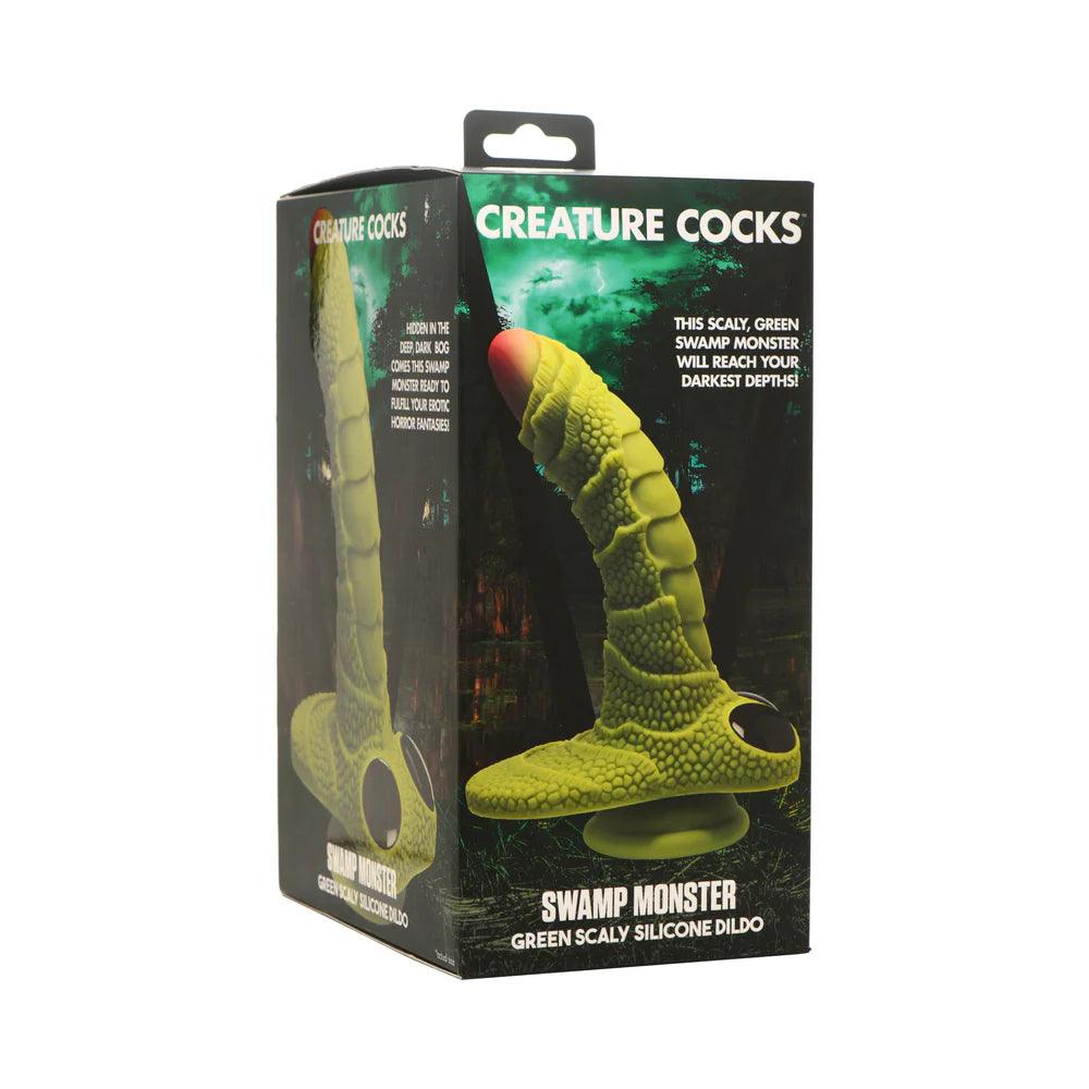 Creature Cocks Swamp Monster Scaly Silicone Dildo - Buy At Luxury Toy X - Free 3-Day Shipping