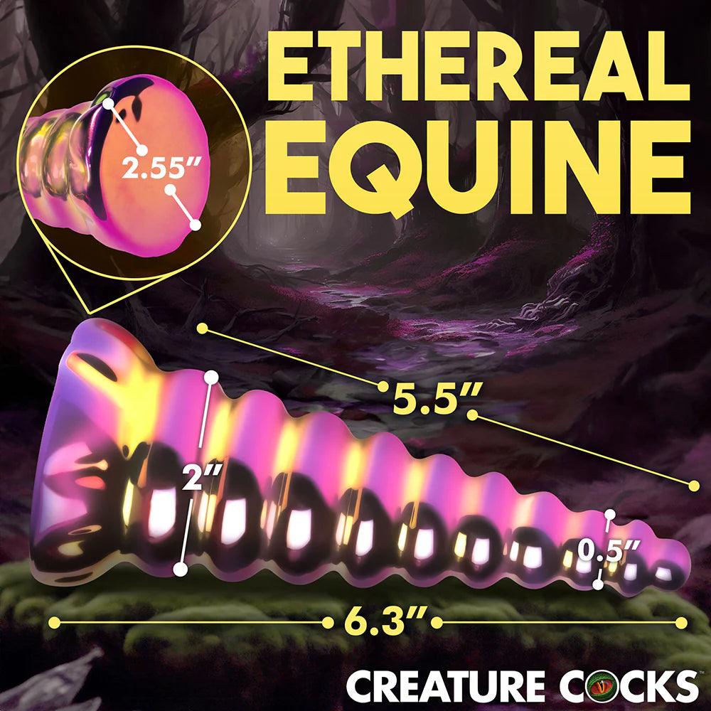 Creature Cocks Twilight Rainbow Glass Dildo - Buy At Luxury Toy X - Free 3-Day Shipping