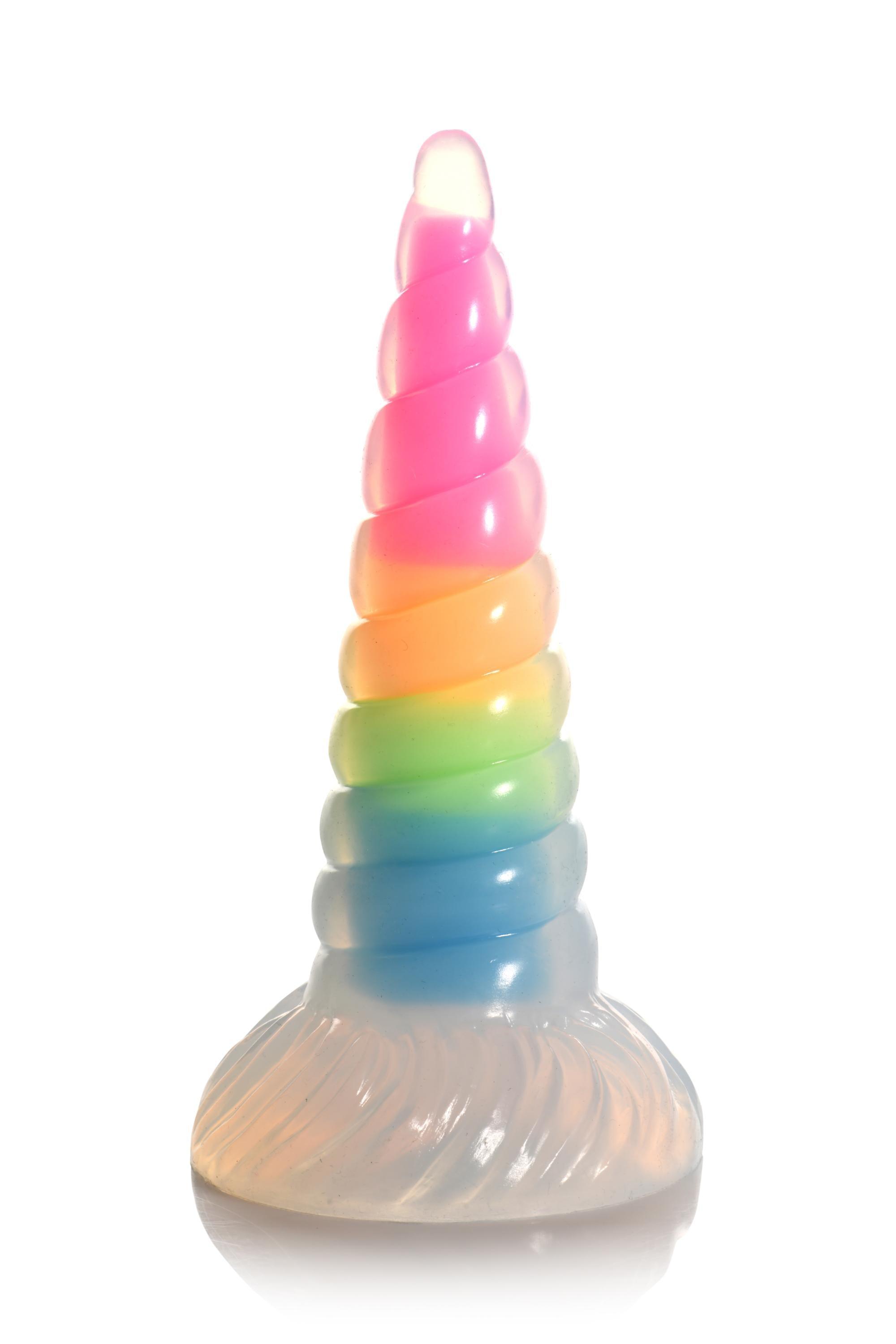 Creature Cocks Uni-Glow Glow-in-the-Dark Silicone Dildo - Buy At Luxury Toy X - Free 3-Day Shipping